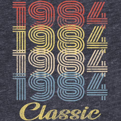 Vintage 1984 Retro 41st Birthday T-Shirt for Men - Classic 41 Year Old Gift Idea - Perfect for 41st Birthday Parties & Milestone Celebrations