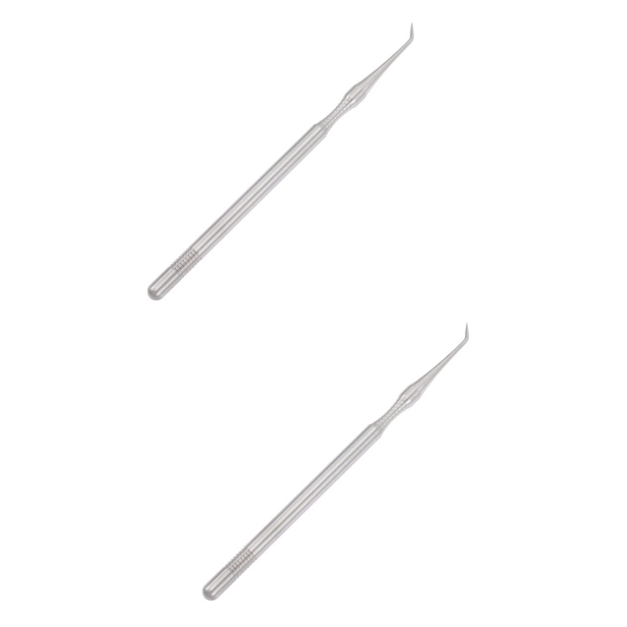 Minkissy 2pcs Stainless Steel Eyelash Extension Kit - Eyelash Applicator Tool, Lash Lift & Extension Tools for Professional Salon & Home Use - Perfect for Eyelash Styling & Volume Enhancement