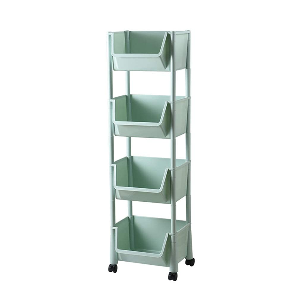 GANE Standing Shelf Units - Heavy Duty Storage Rack for Kitchen, Pantry & Garage - Organize Vegetables, Fruits, Snacks, Toys - Space Saving Metal Utility Shelves (Multiple Sizes) - Perfect for Home, Office & Commercial Use