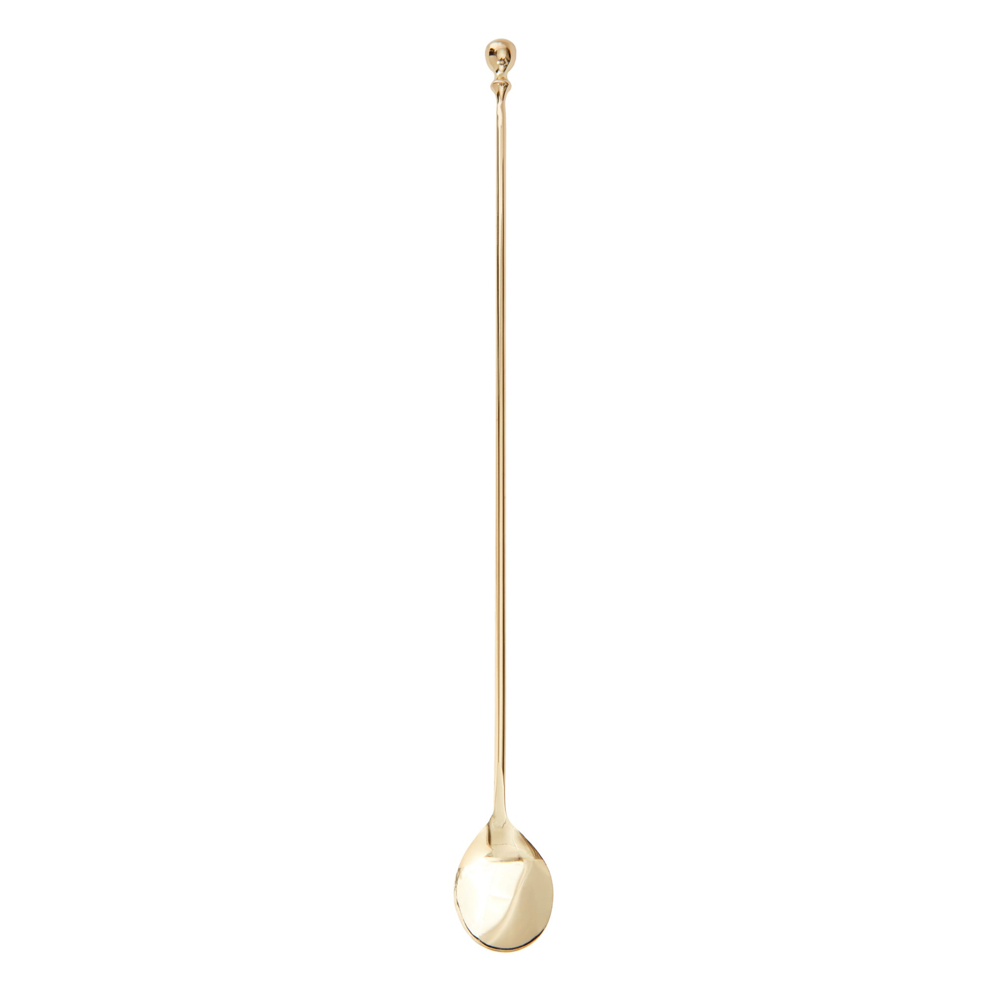 LEOPOLD® Gold Plated Bar Spoon 36cm - Premium Cocktail Mixing Tool for Bartenders & Home Bars
