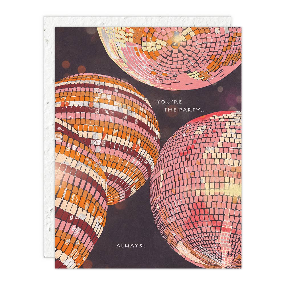 Disco Themed Birthday Card - Fun & Vibrant Greeting Card for Parties, Celebrations & Special Occasions