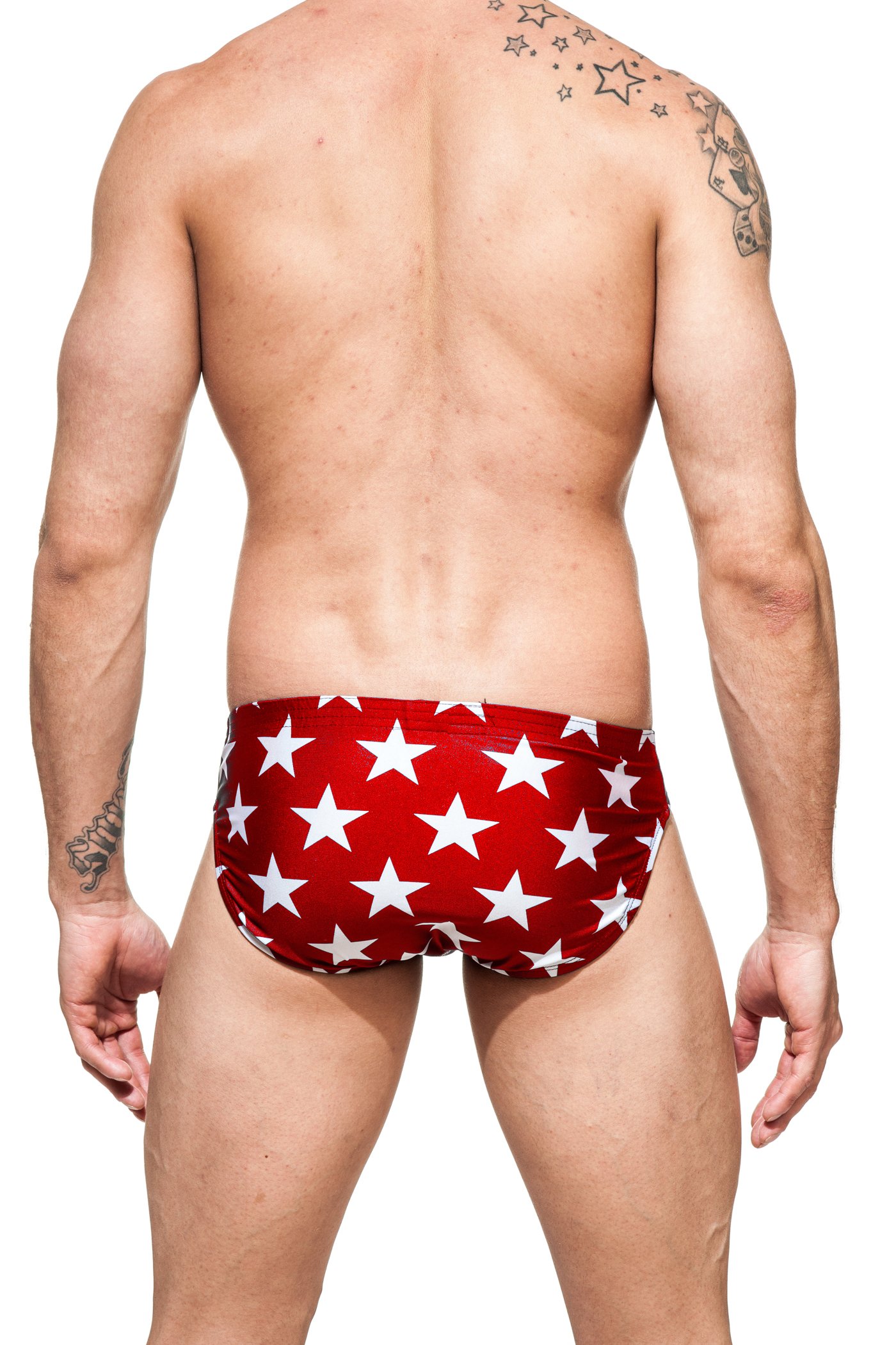 Gary Majdell Sport Men's Print Contour Pouch Bikini Swimsuit - Quick Dry Swimwear for Beach, Pool & Vacation
