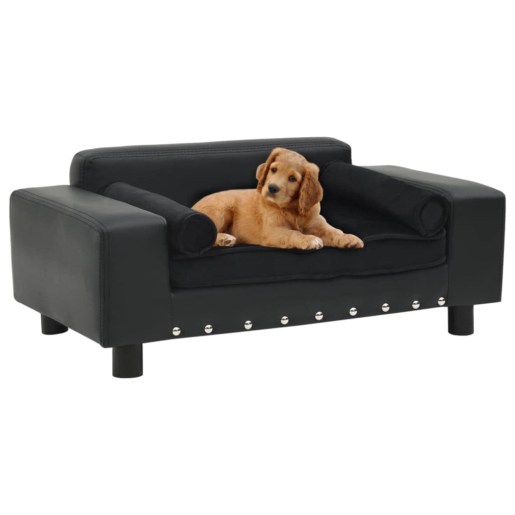 Charmma Leather Pet Sofa Bed - Washable Dog & Cat Couch for Small Pets - Home Lounger