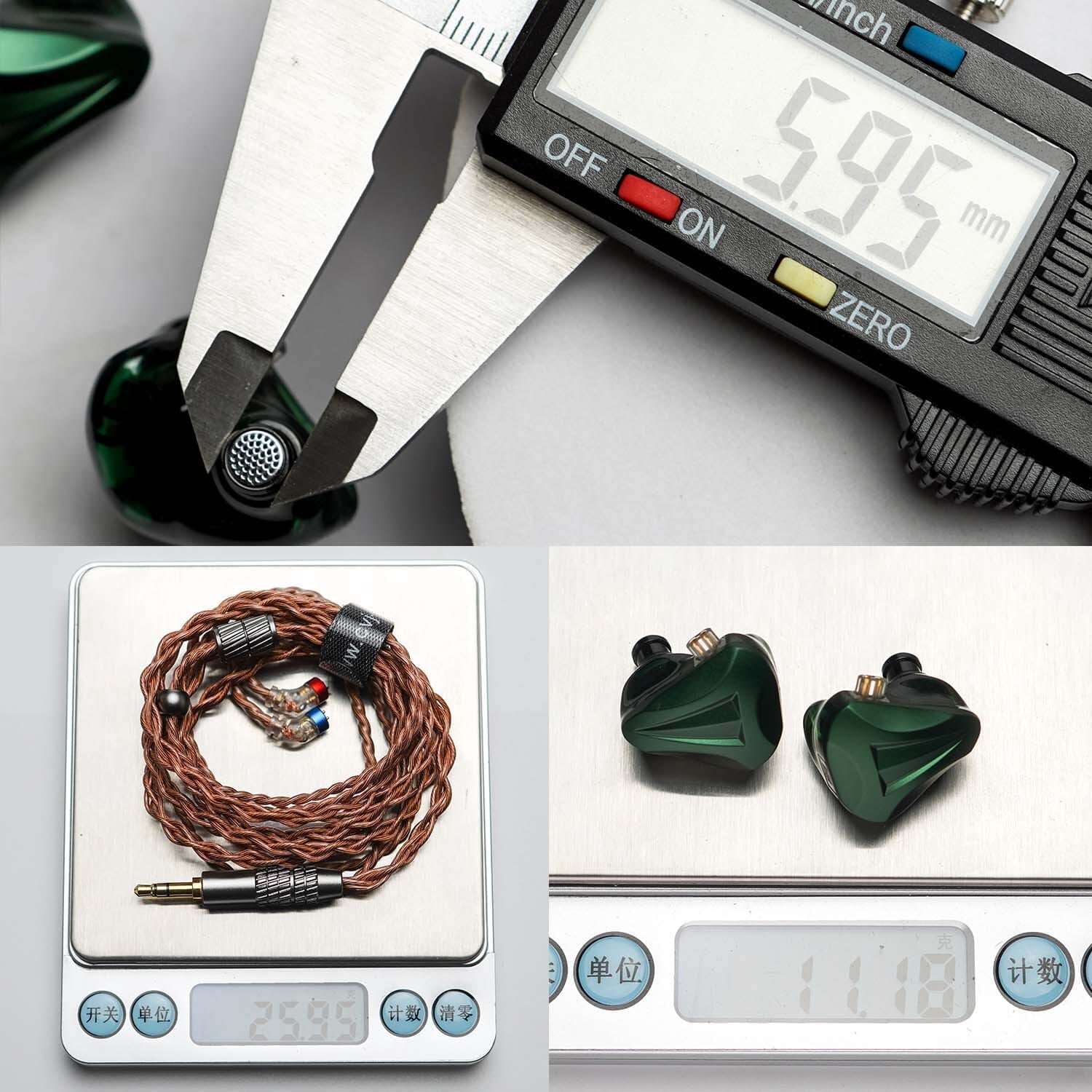 CVJ Freedom 1DD + 4BA Hybrid Driver In-Ear Monitors - High Resolution Audiophile IEMs for Music, Gaming & Studio Monitoring