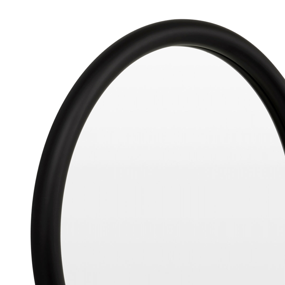 Gertrude Round Mirror - 24 Inch Black Framed Wall Mirror for Living Room, Bedroom, Bathroom - Decorative & Functional Home Decor