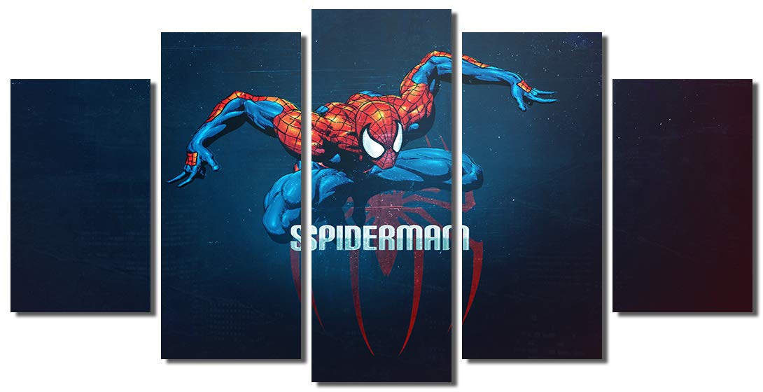 Spider-Man Framed Canvas Wall Art - 60