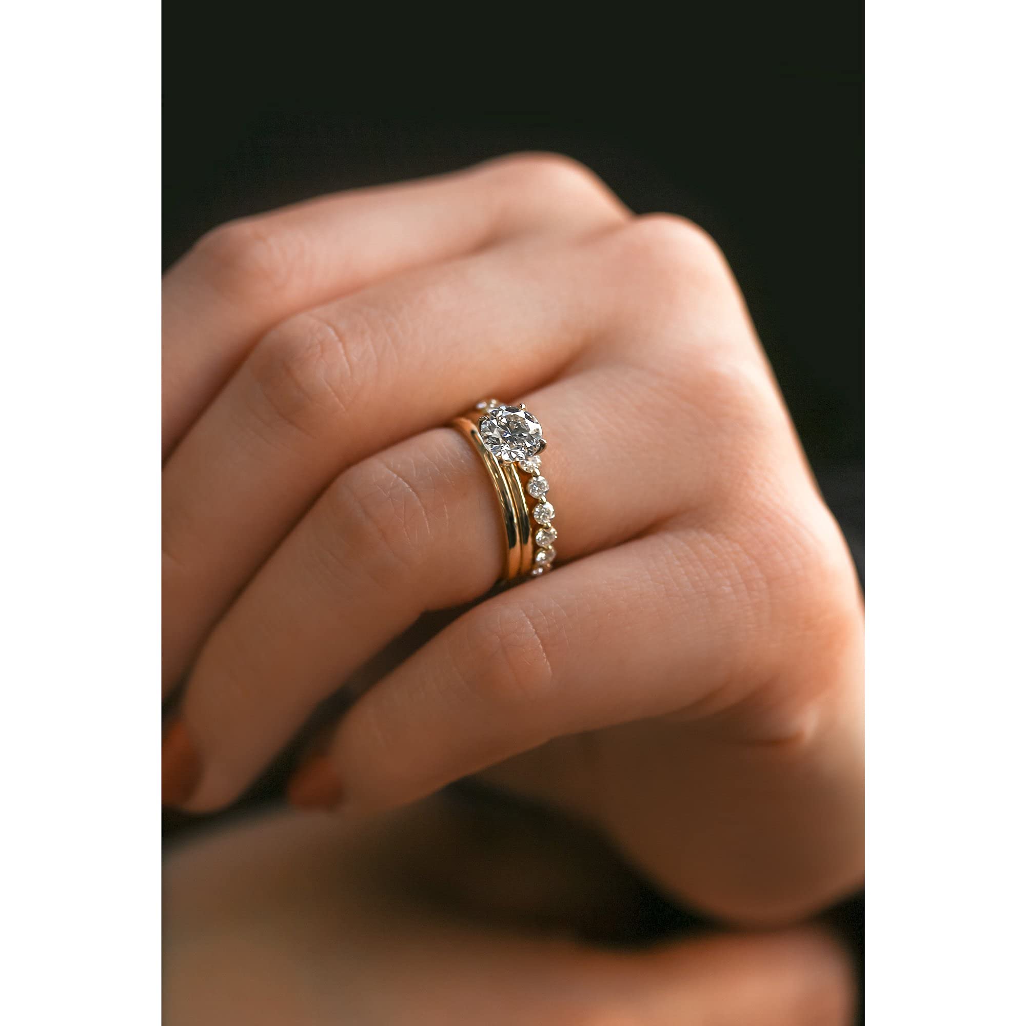Kobelli 1.6mm Solid Gold Wedding Band Ring for Men & Women - Classic Thin Comfort Fit 14K/18K Yellow, White or Rose Gold - Perfect for Engagement, Anniversary & Everyday Wear