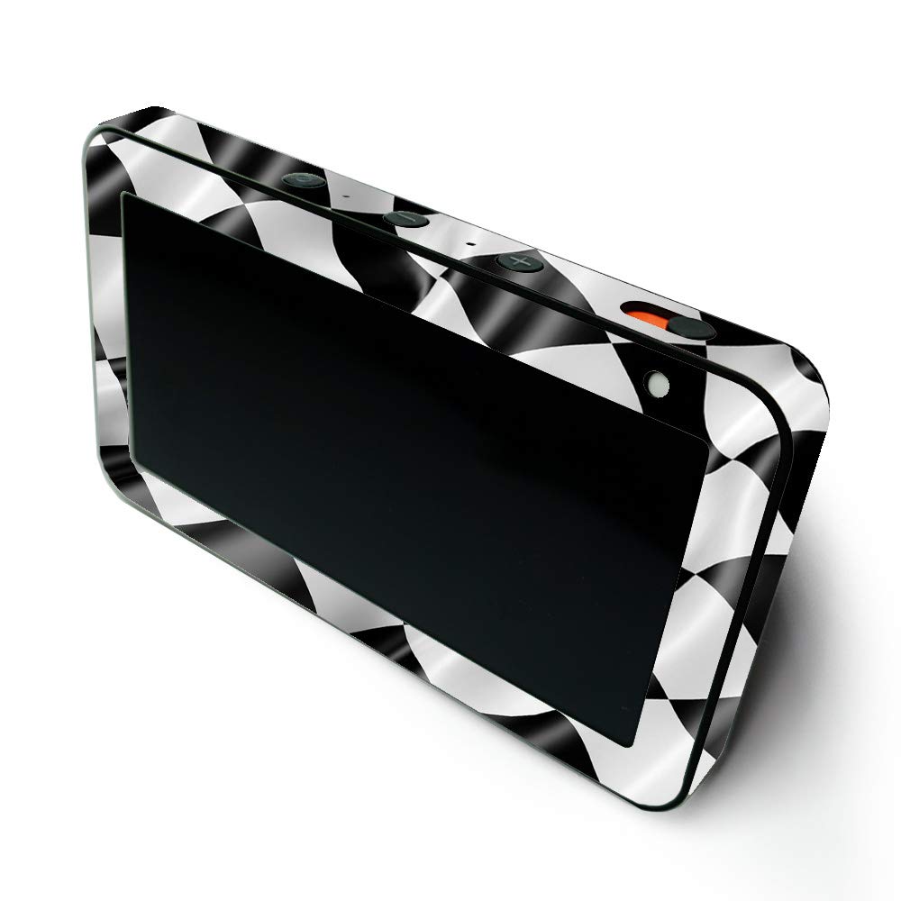 MightySkins Protective Vinyl Wrap Skin for Amazon Echo Show 5 (1st & 2nd Generation) - Race Flag Design | Easy to Apply & Remove | Made in USA | Perfect for Home, Office & Gaming Room Decoration