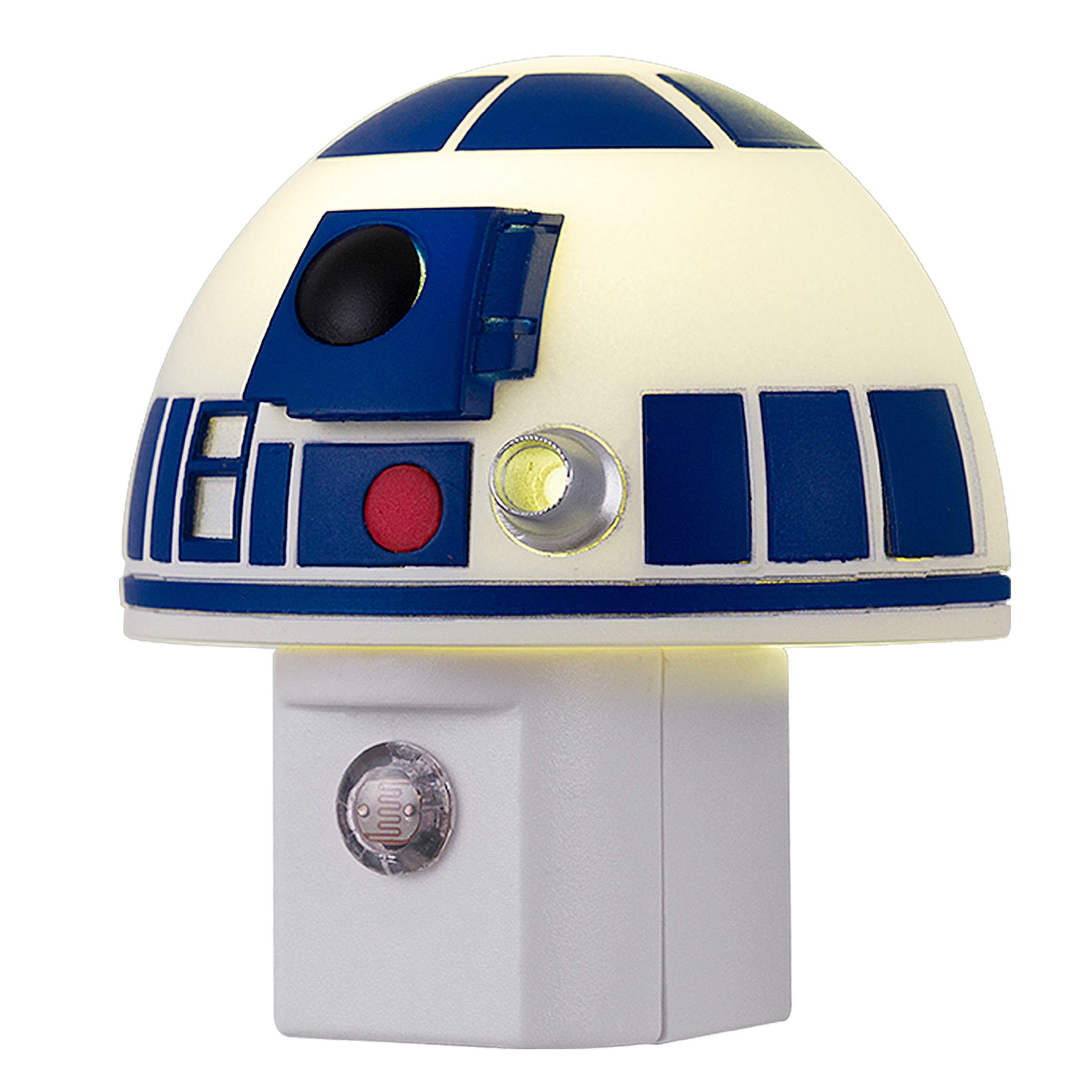 Star Wars R2-D2 LED Night Light - Collector's Edition with Dusk to Dawn Sensor, Plug-in Mini Lamp for Kids & Adults | Perfect for Bedroom, Nursery, Bathroom, Home Theater & Star Wars Fan Cave | Disney Licensed Decor