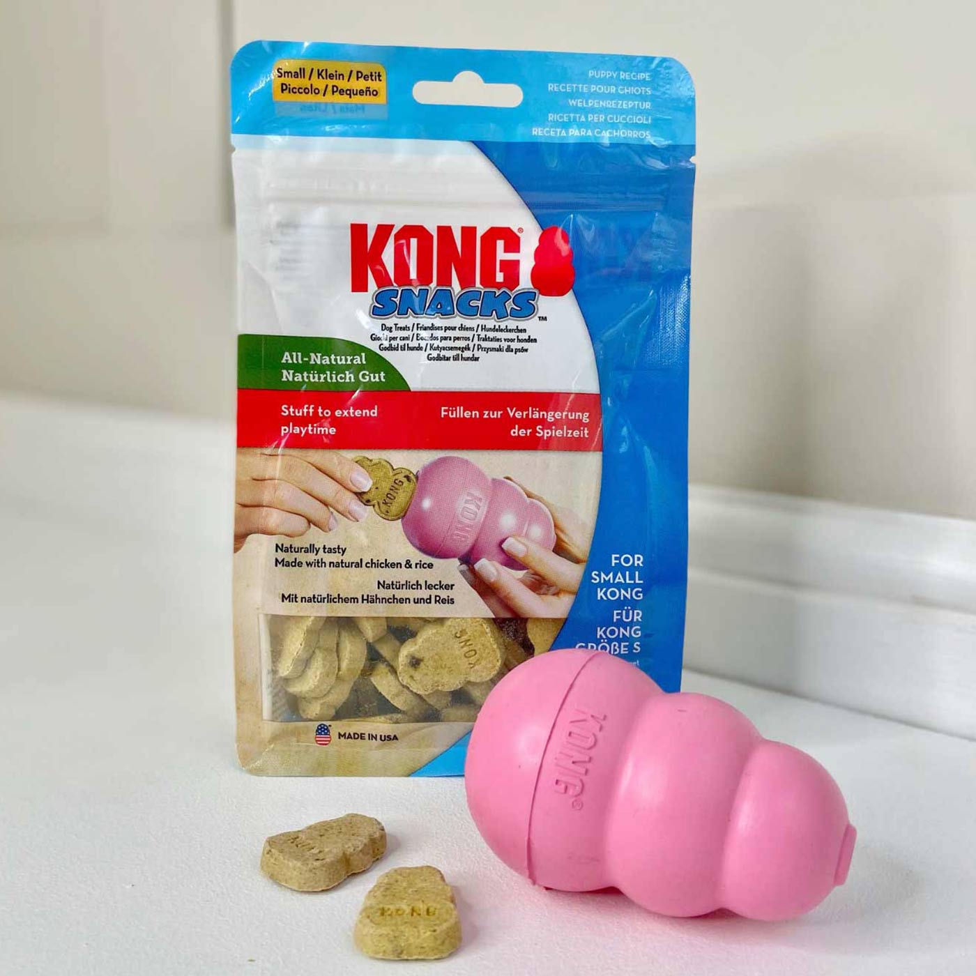 KONG Puppy Snacks - Chicken & Rice Flavor - Healthy Dog Treats for Training & Chewing - Perfect for Small & Medium Breed Puppies
