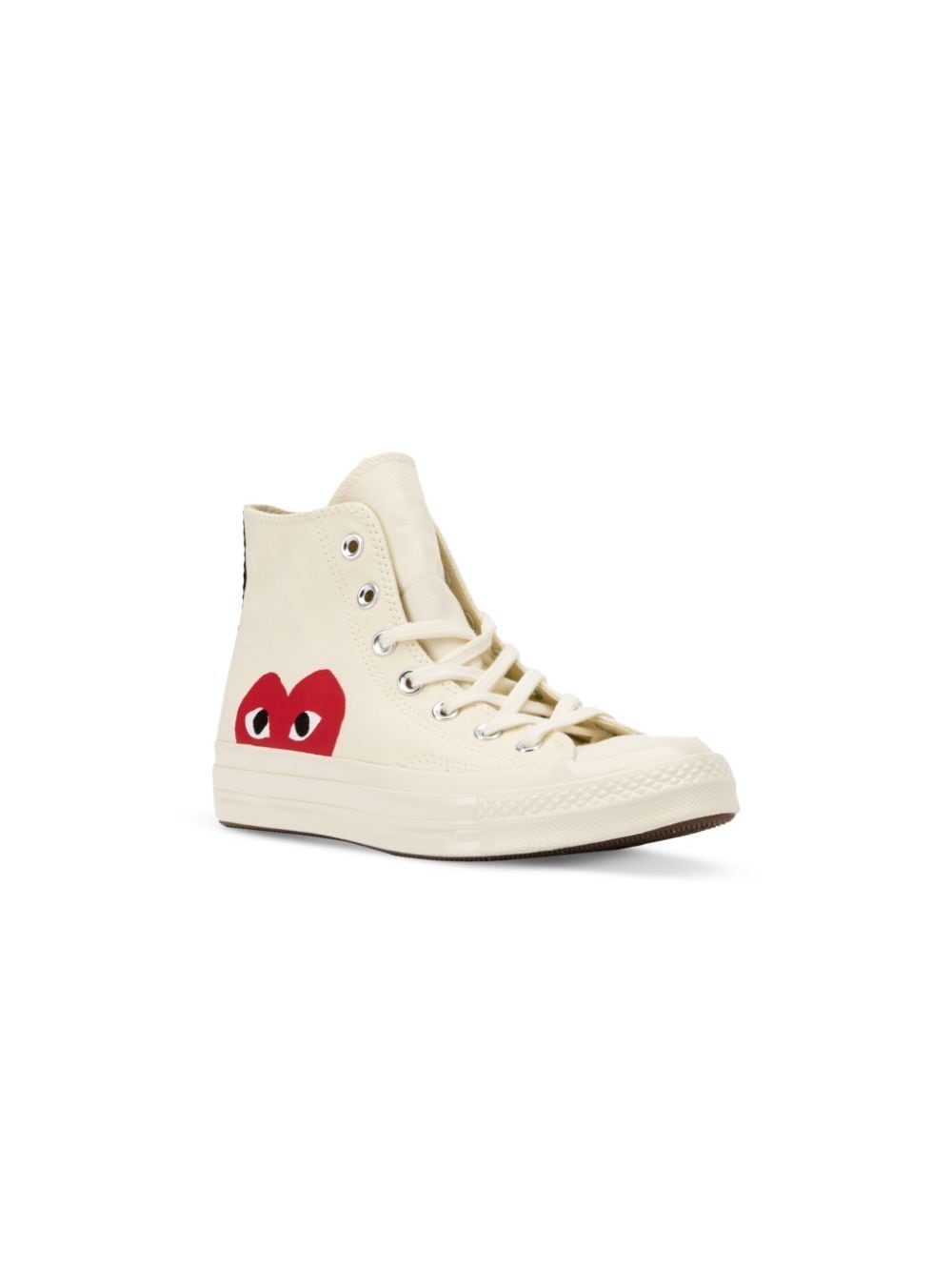 Comme des Garcons Beige Sneakers for Women - Fashionable Low Top Canvas Shoes for Casual Wear & Street Style Outfits
