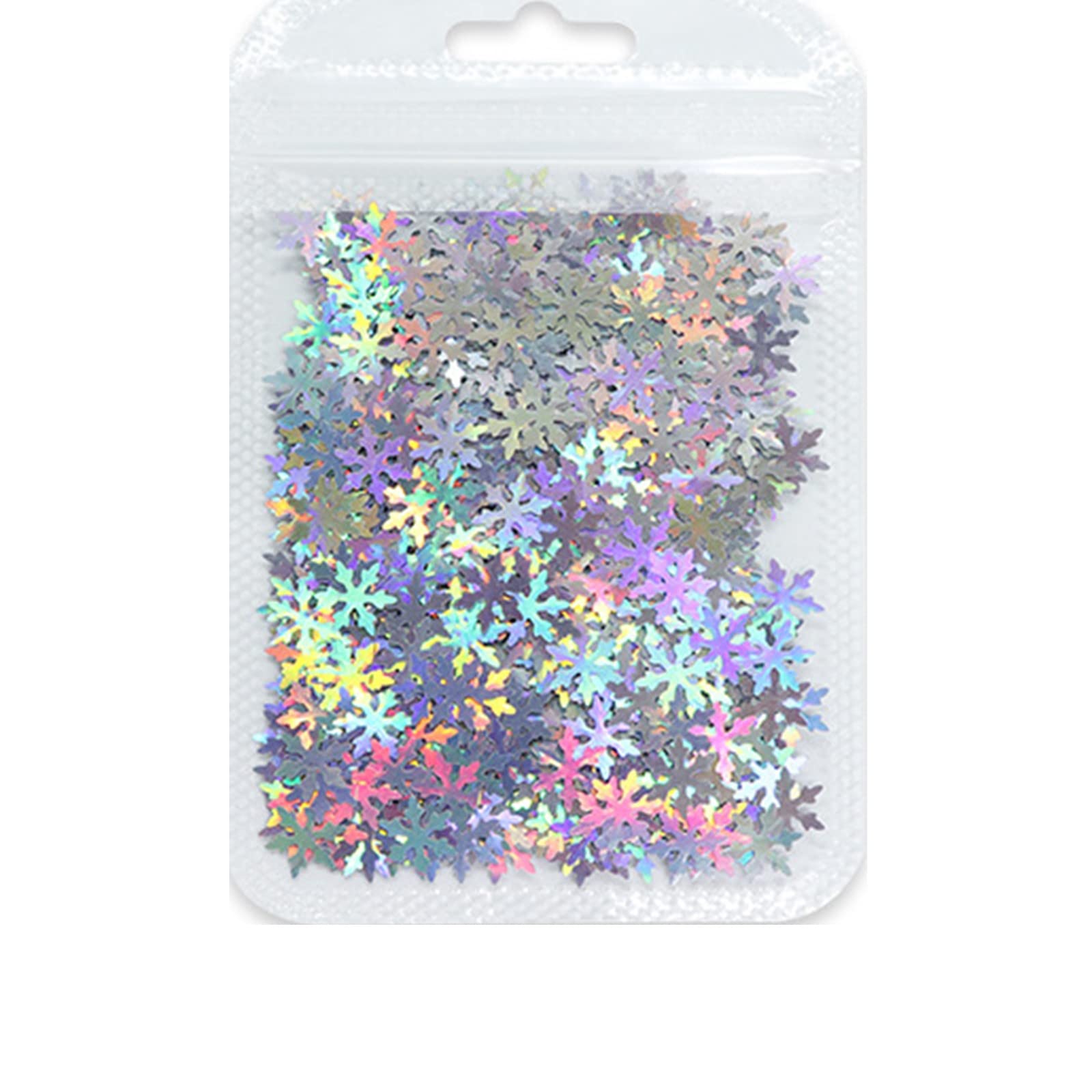 Passion Nails Christmas Snowflake Nail Art Kit - White Winter Snowflake Sequins, Rhinestones & Nail Decorations for Holiday Manicures | Perfect for DIY Nail Art, Christmas Parties & Gift Giving