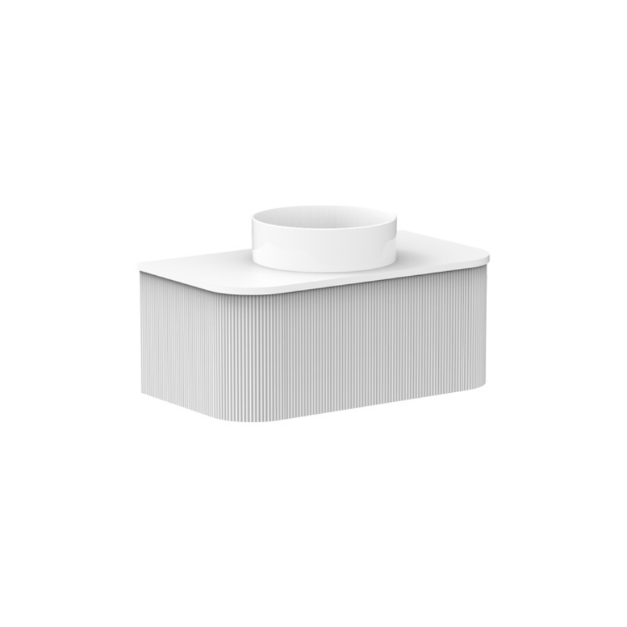 Waverley Vanity 900 Wall Mounted Bathroom Sink in Ultra White - Perfect for Modern Small Bathrooms and Powder Rooms