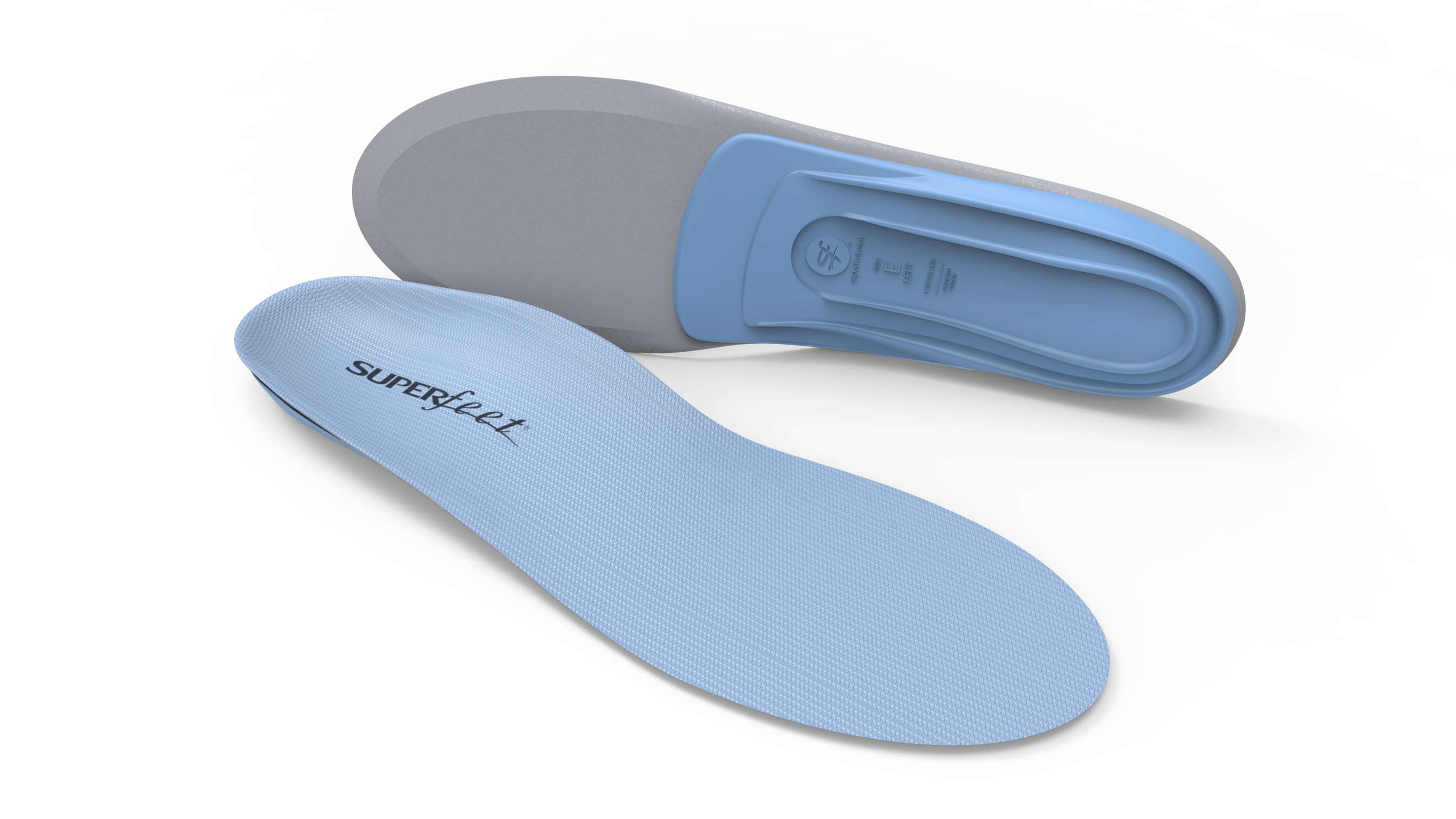 Superfeet Blue Premium Insoles – Orthotic Shoe Inserts for Arch Support & Pain Relief – Ideal for Running, Hiking & Everyday Comfort