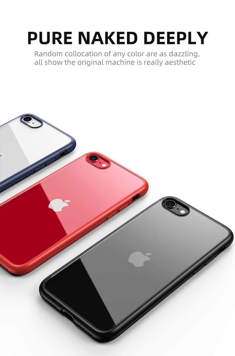 iPhone SE 2020 Case - Shockproof Bumper Cover with Anti-Scratch Protection & HD Clear Design - Perfect for Daily Use, Outdoor Activities and Travel Protection