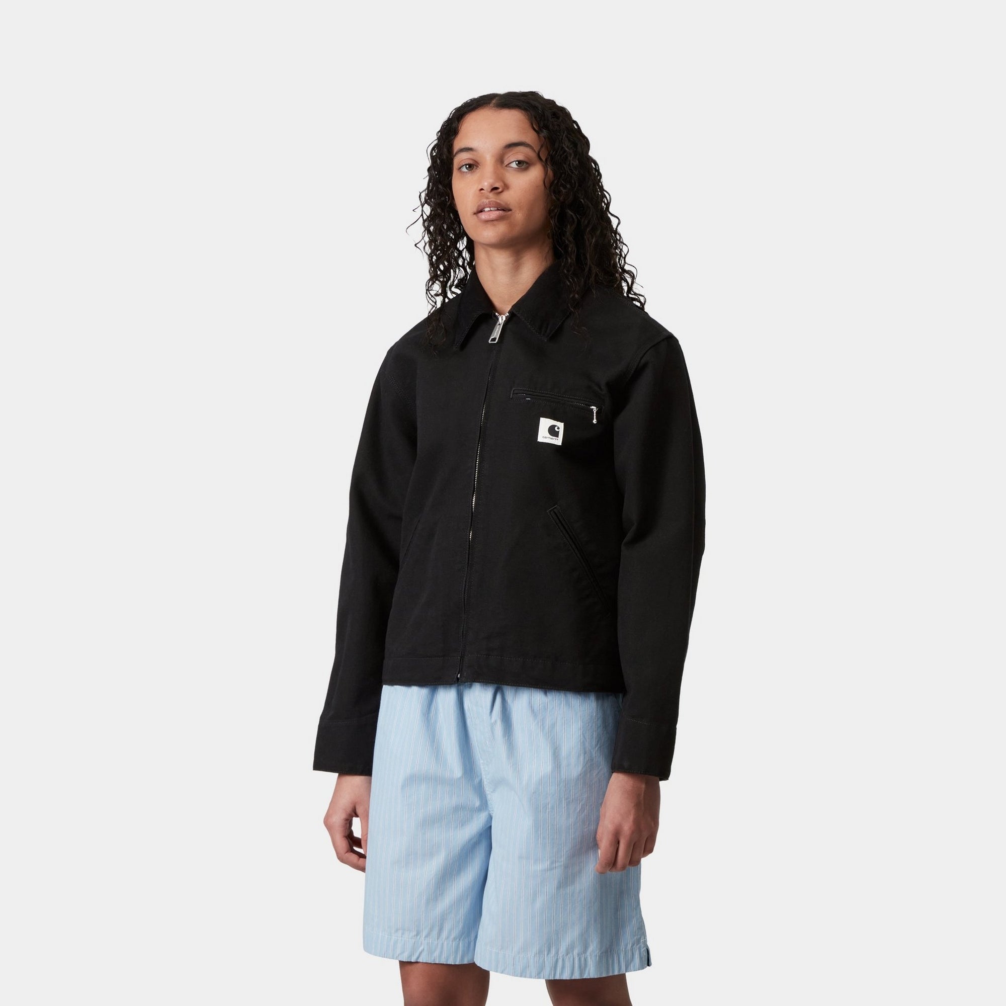Women's OG Detroit Jacket - Waterproof Winter Coat with Fleece Lining | Black / Black | Outdoor Activities, Casual Wear, Cold Weather Protection