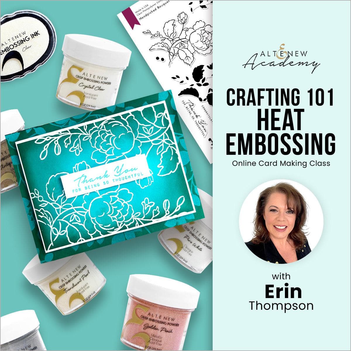 Heat Embossing for Beginners - Online Cardmaking Class | Learn DIY Greeting Cards & Scrapbooking Techniques