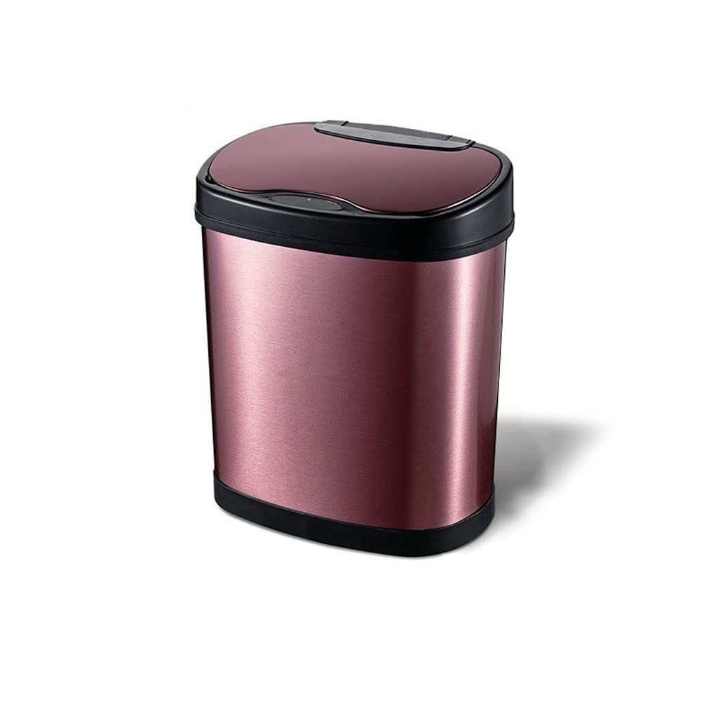 Automatic Sensor Trash Can - Stainless Steel Smart Kitchen Garbage Bin with Motion Sensor, Hands-Free Waste Basket for Home, Office, Bathroom & Bedroom | Ideal for Food Waste Disposal, Recycling & Hygiene Maintenance