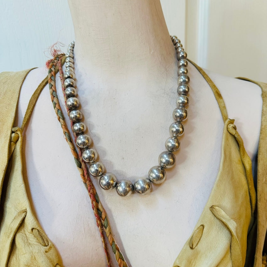 Vintage Graduated Sterling Silver Pearls Necklace for Women - Elegant Layered Pearl Jewelry Gift for Brides, Parties & Special Occasions