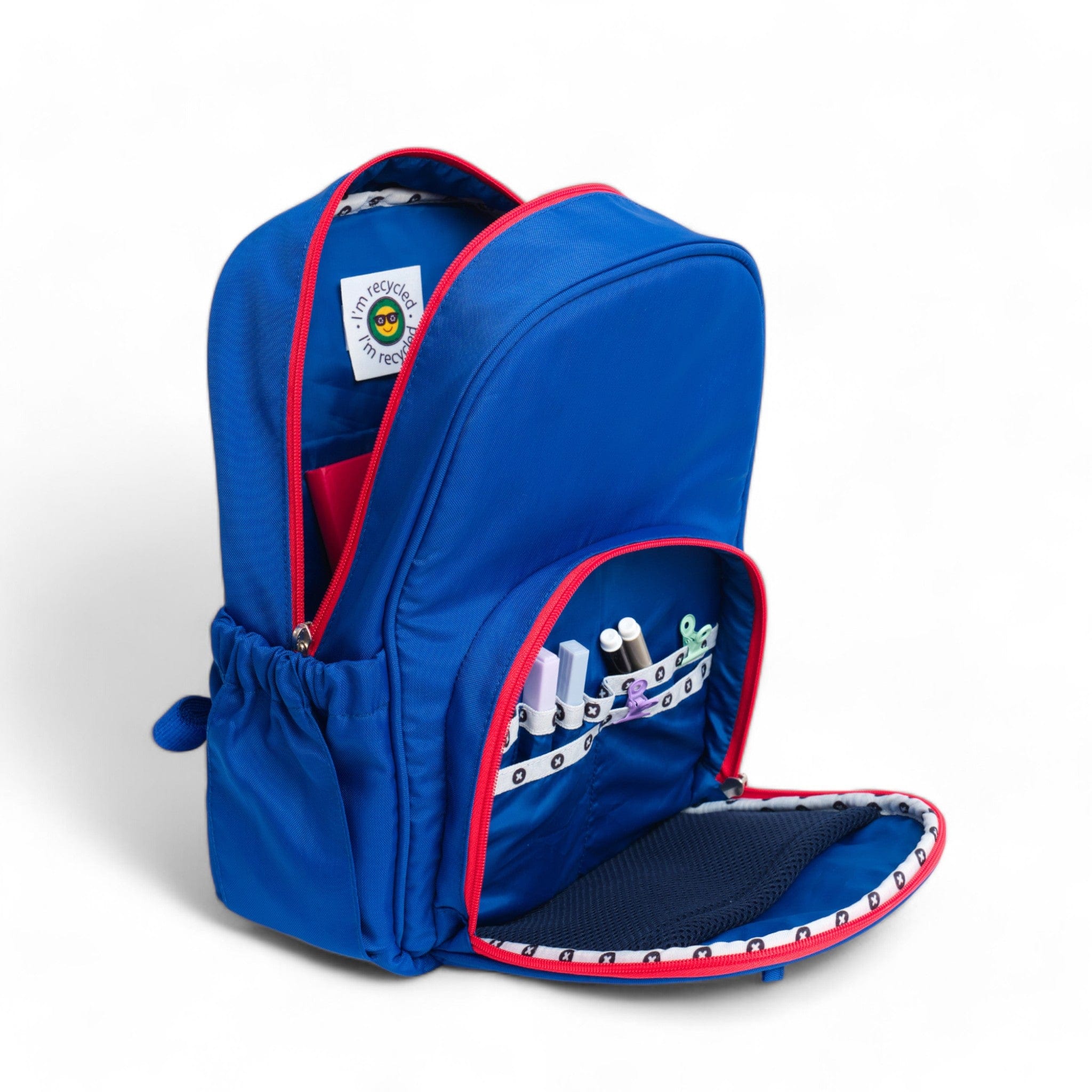 Moji Small Backpack for Women & Teens - Lightweight Water-Resistant Daypack, Bomba Blue - Perfect for School, Travel, Hiking & Everyday Use