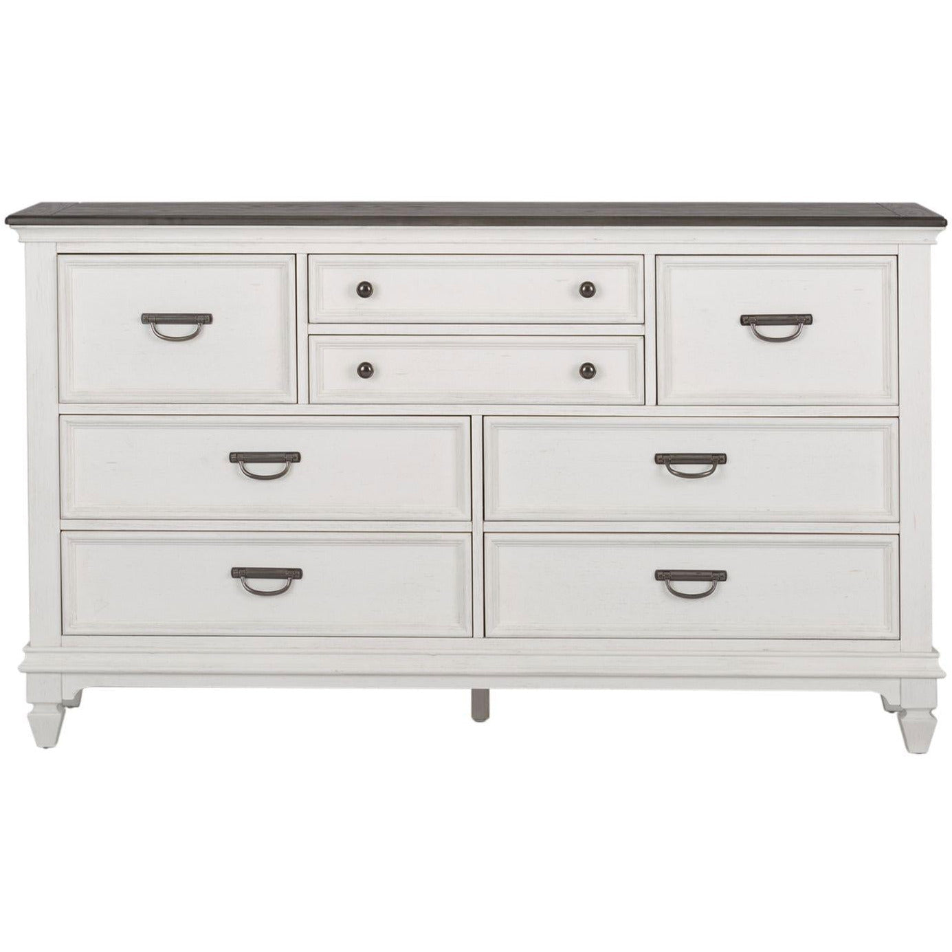 Allyson Park 6-Drawer Dresser with Mirror - Modern Wooden Bedroom Furniture for Storage & Organization - Perfect for Bedroom, Closet, and Nursery Decor