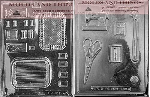 Premium Chocolate Candy Mold for DIY Sewing Kit - Silicone Baking Molds for Homemade Chocolates, Candies & Baking Decorations - Perfect for Birthday Parties, Wedding Favors & Craft Projects