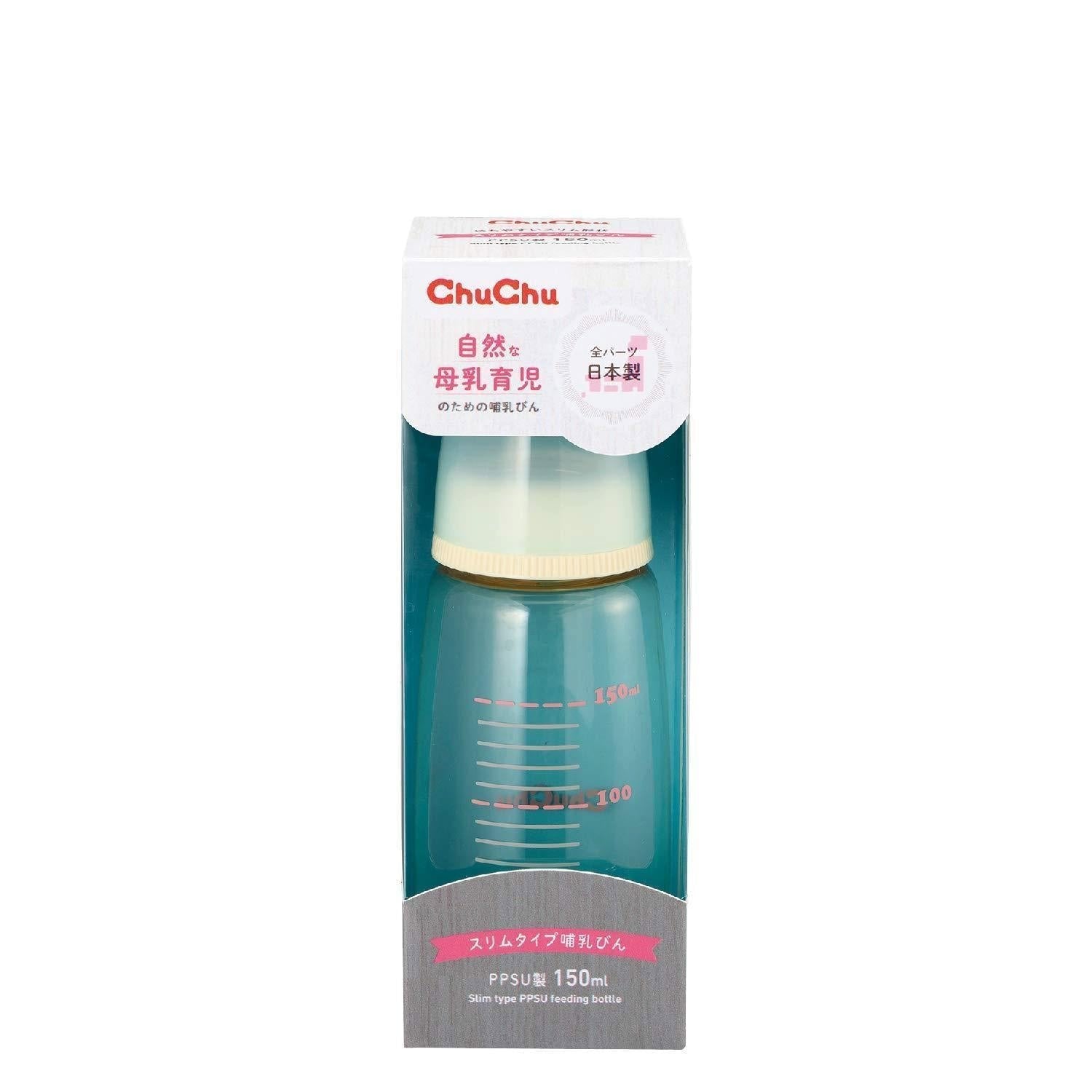 ChuChu Baby PPSU Feeding Bottle - Slim Design 150ml (5oz) - BPA-Free, Leak-Proof, Easy to Hold - Perfect for Newborns, Infants & Toddlers - Ideal for Breastmilk, Formula & Water Feeding On-The-Go