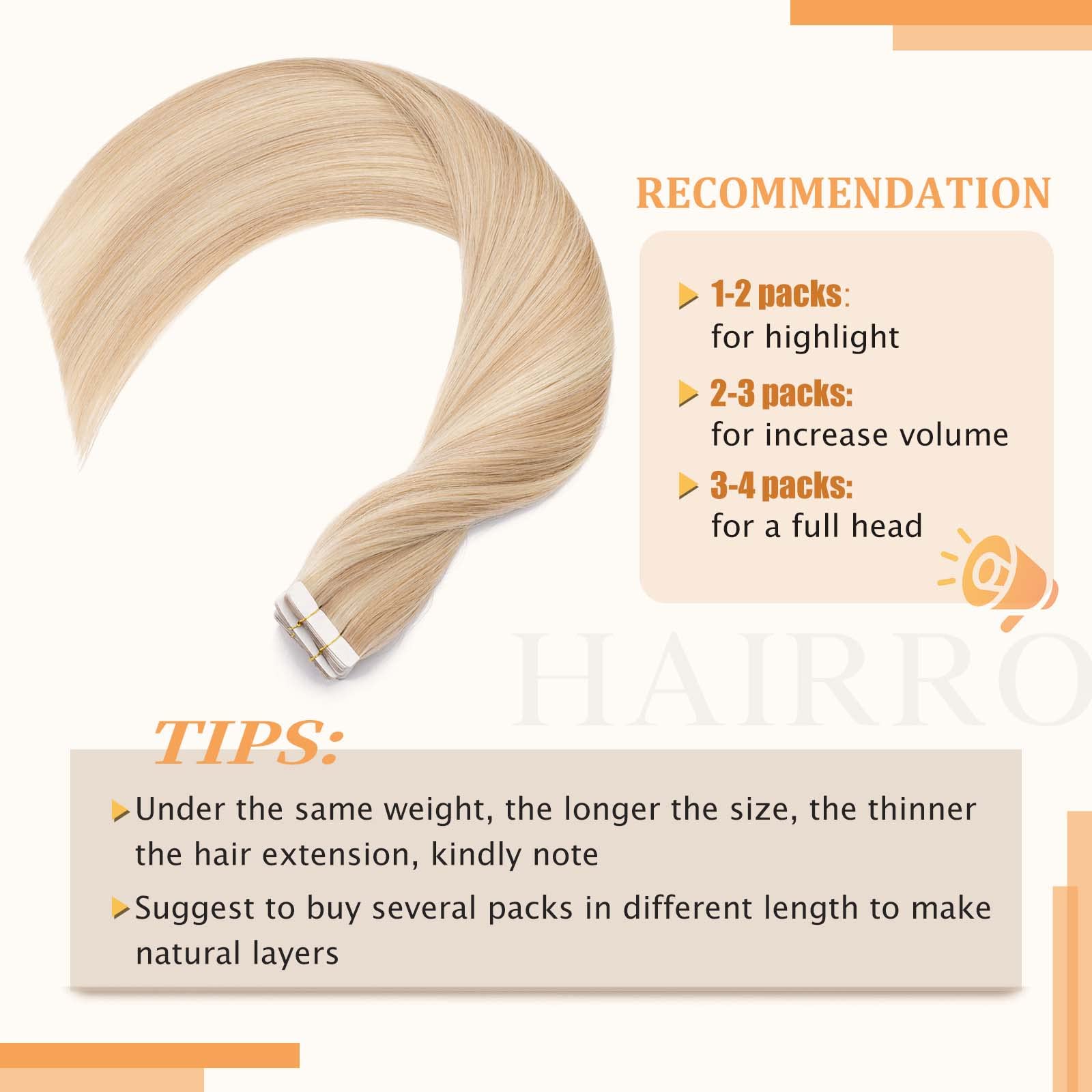 Hairro Glue-In Human Hair Extensions - 12 Inch 30g 20pcs Tape-In Weft (Ash Blonde & Bleach Blonde) for Volume & Length - Double-Sided Skin Weft for Natural Look - Perfect for Parties, Weddings & Daily Styling