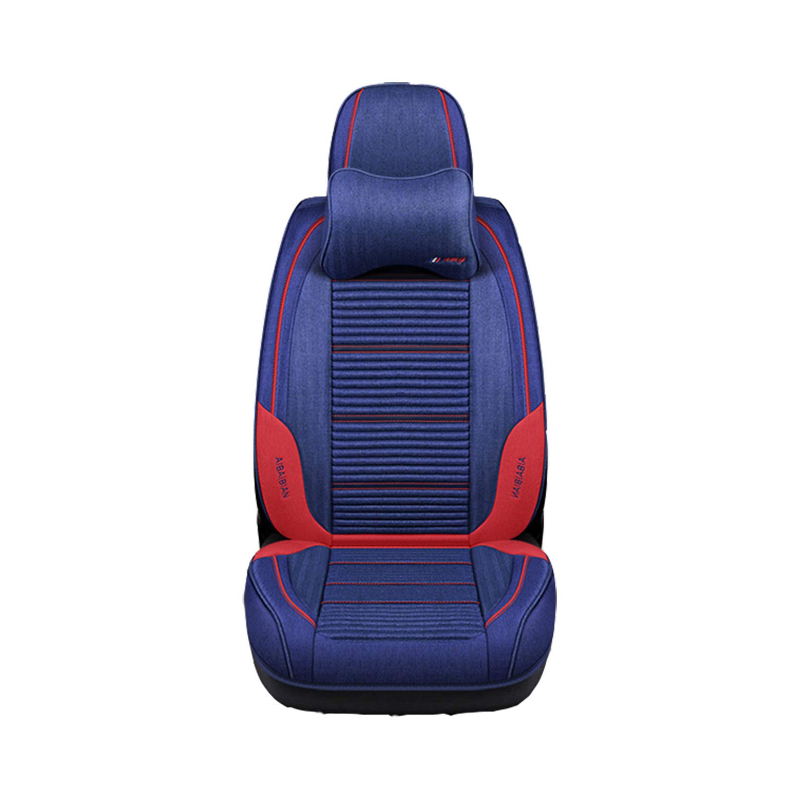 Organic Buckwheat Hulls Car Seat Covers - Non-Slip, Breathable & Ventilated Car Seat Cushion - All Season Universal Car Seat Protector (Blue) - Perfect for Long Drives, Road Trips & Daily Commuting