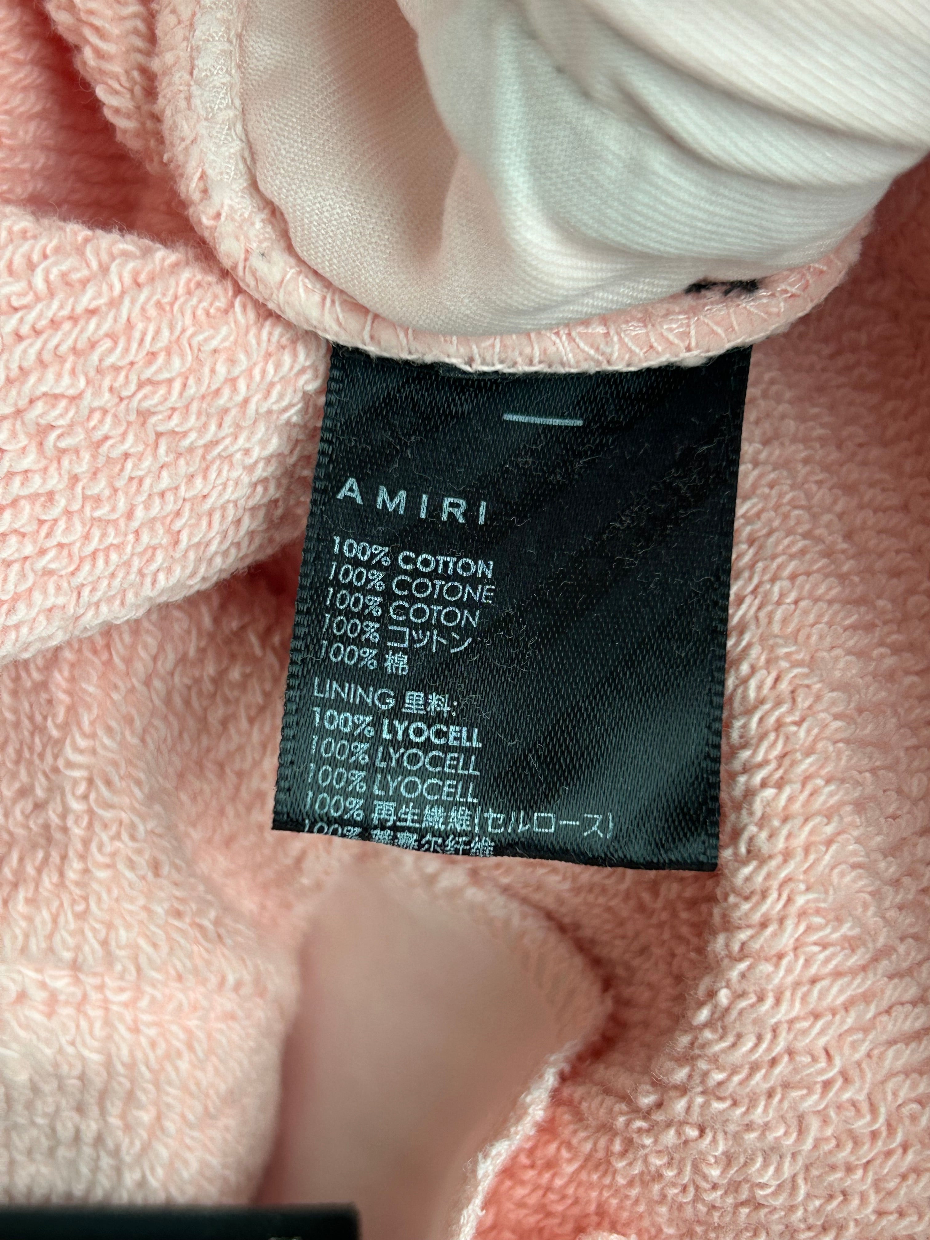 Amiri Pink and Black MA Bar Logo Sweatpants for Men - Luxury Streetwear Joggers for Casual Wear and Gym