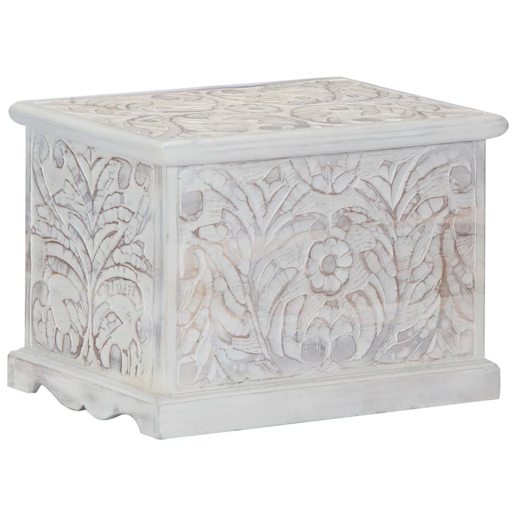 Solid Acacia Wood Storage Box with Lid - 22.8x15.7x15.7 Inch Treasure Chest Trunk for Home Decor, Bedroom & Living Room Organization - Vintage Wooden Cabinet for Jewelry, Blankets & Keepsakes