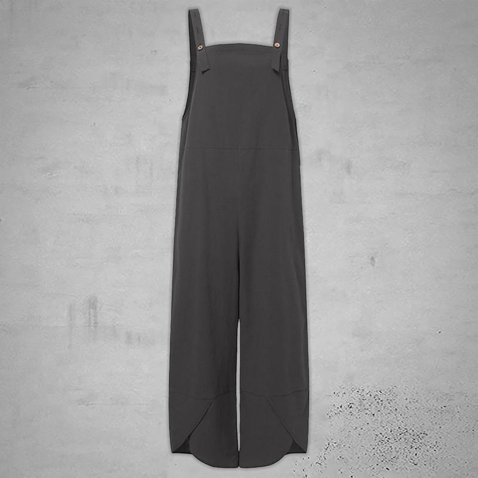 Beokeuioe Men's Sleeveless Dungaree Jumpsuit - Summer Work Overalls with Loose Fit for Men | Perfect for Construction, Gardening & Casual Wear