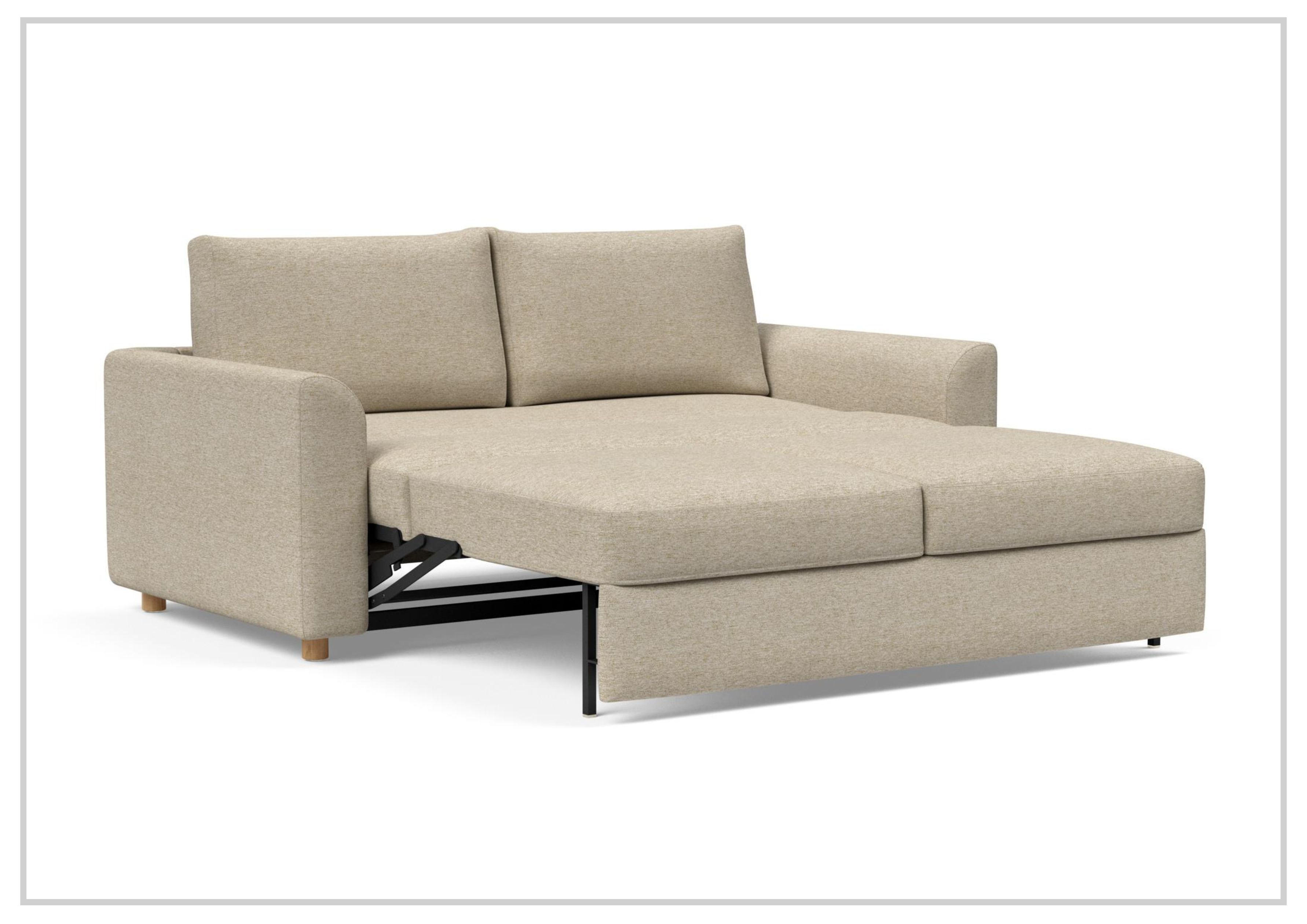 Innovation Living Neah Fabric 2-Seater Queen Size Sleeper Sofa Bed - Convertible Sofa for Small Spaces, Guest Room & Apartment Living