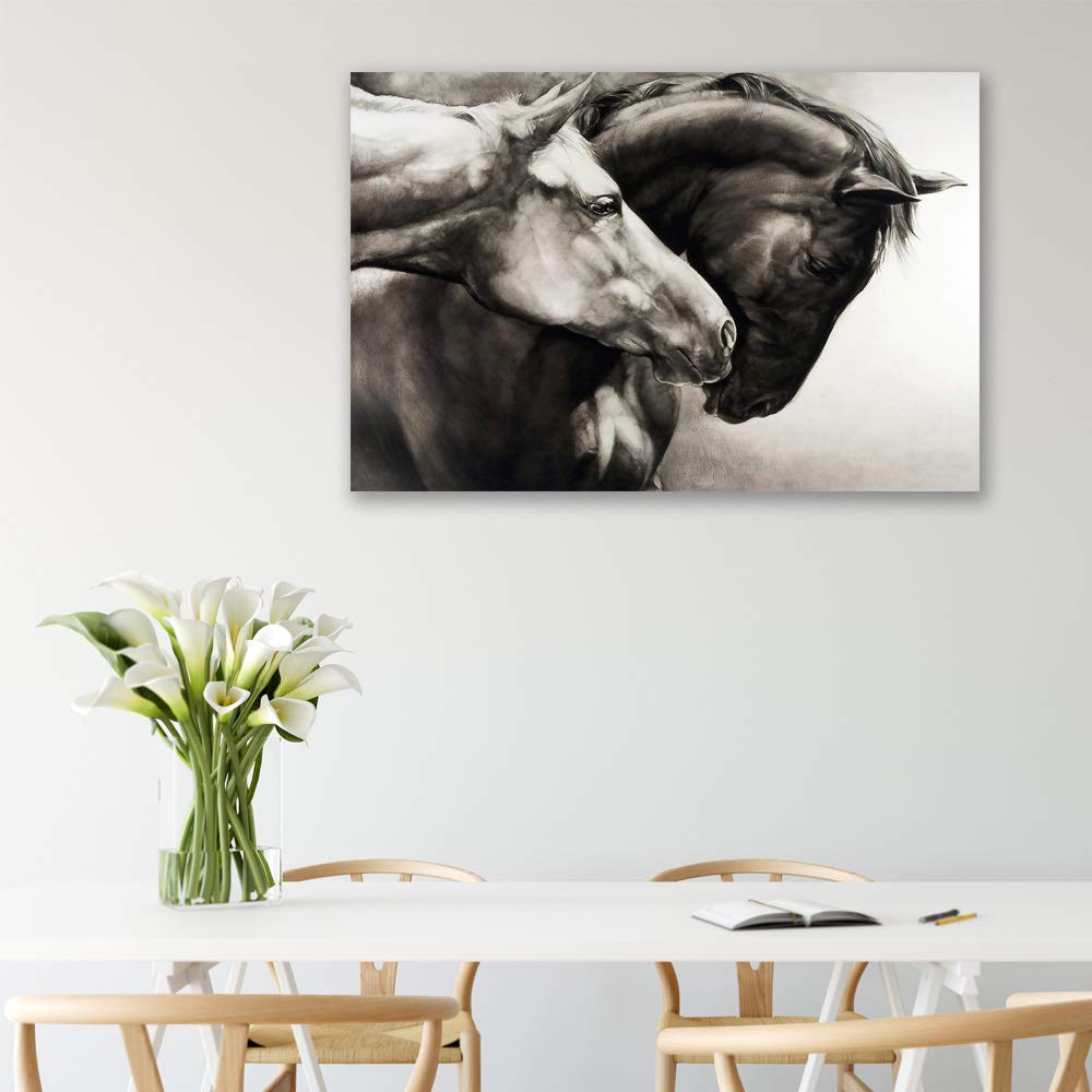 Galloping Horse Giclee Canvas Wall Art - 16x24 Inches, Premium Home Decor for Bedroom, Living Room, Office, and Modern Interior Design