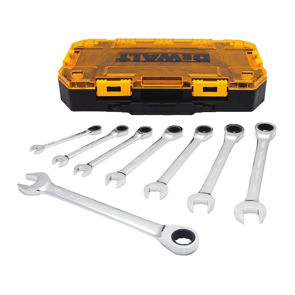 DEWALT 192-Piece Mechanics Tool Set with Ratcheting Wrench Kit - 8-Piece SAE Combination Wrenches (DWMT75049 & DWMT74733) for Automotive Repair, DIY Projects & Home Maintenance