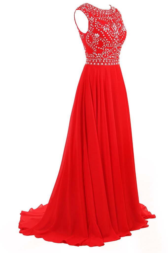 Elegant Long Chiffon Bridesmaid Dress with Cap Sleeves & Beaded Details - White Plus Size US 24 - Perfect for Weddings, Proms & Formal Evening Events