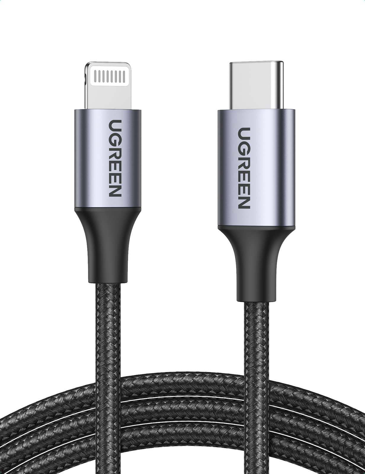 UGREEN MFi Certified USB C to Lightning Cable 3FT - Fast Charging & Data Sync Braided Cord for iPhone 14 Pro Max/13/12/11/XS/XR/8 & iPad Pro - Durable PD Charger for Home, Office & Travel