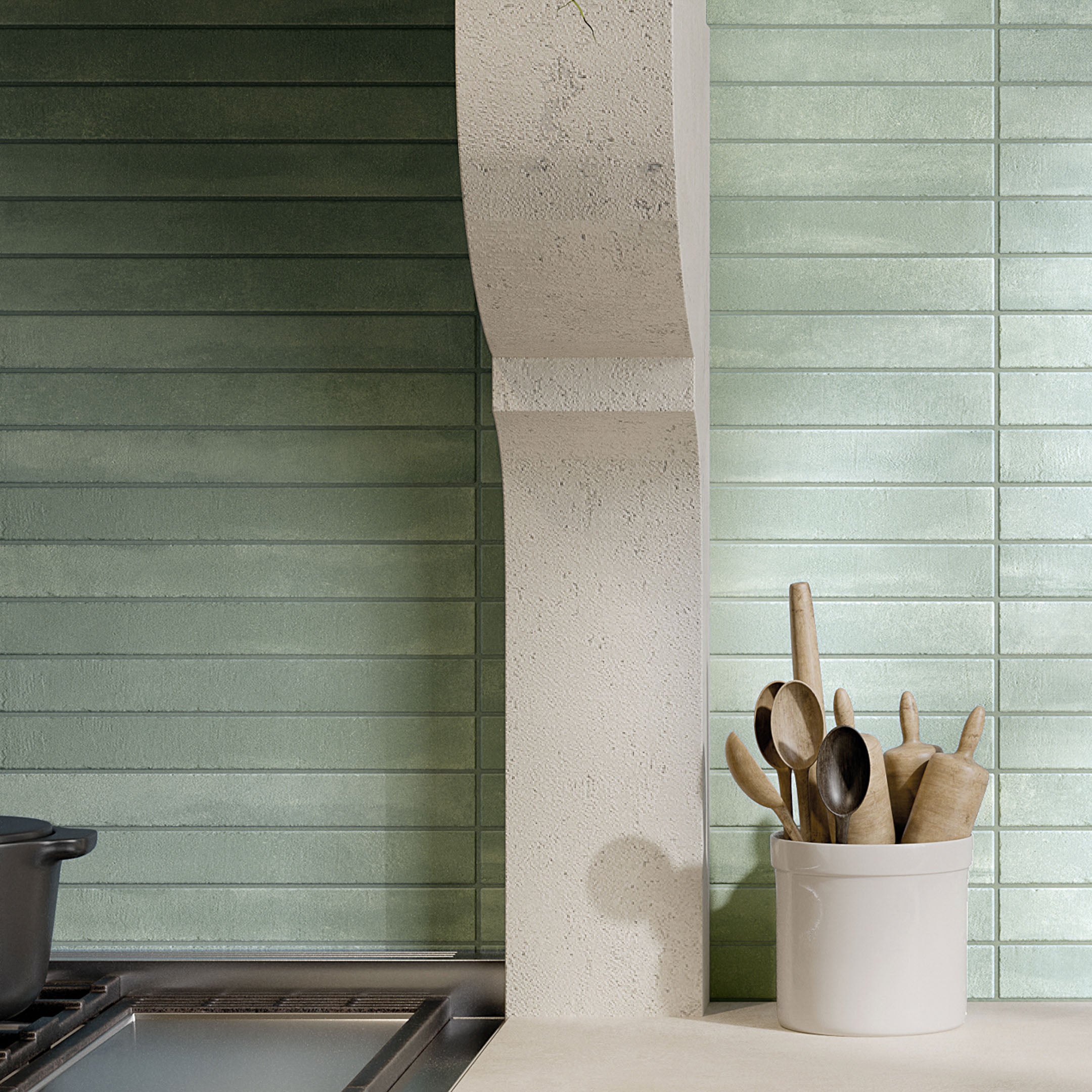 Arenosa Matte Zellige Subway Wall Tile - Premium Ceramic Tile for Kitchen Backsplash, Bathroom, and Shower Walls - Waterproof & Easy to Clean
