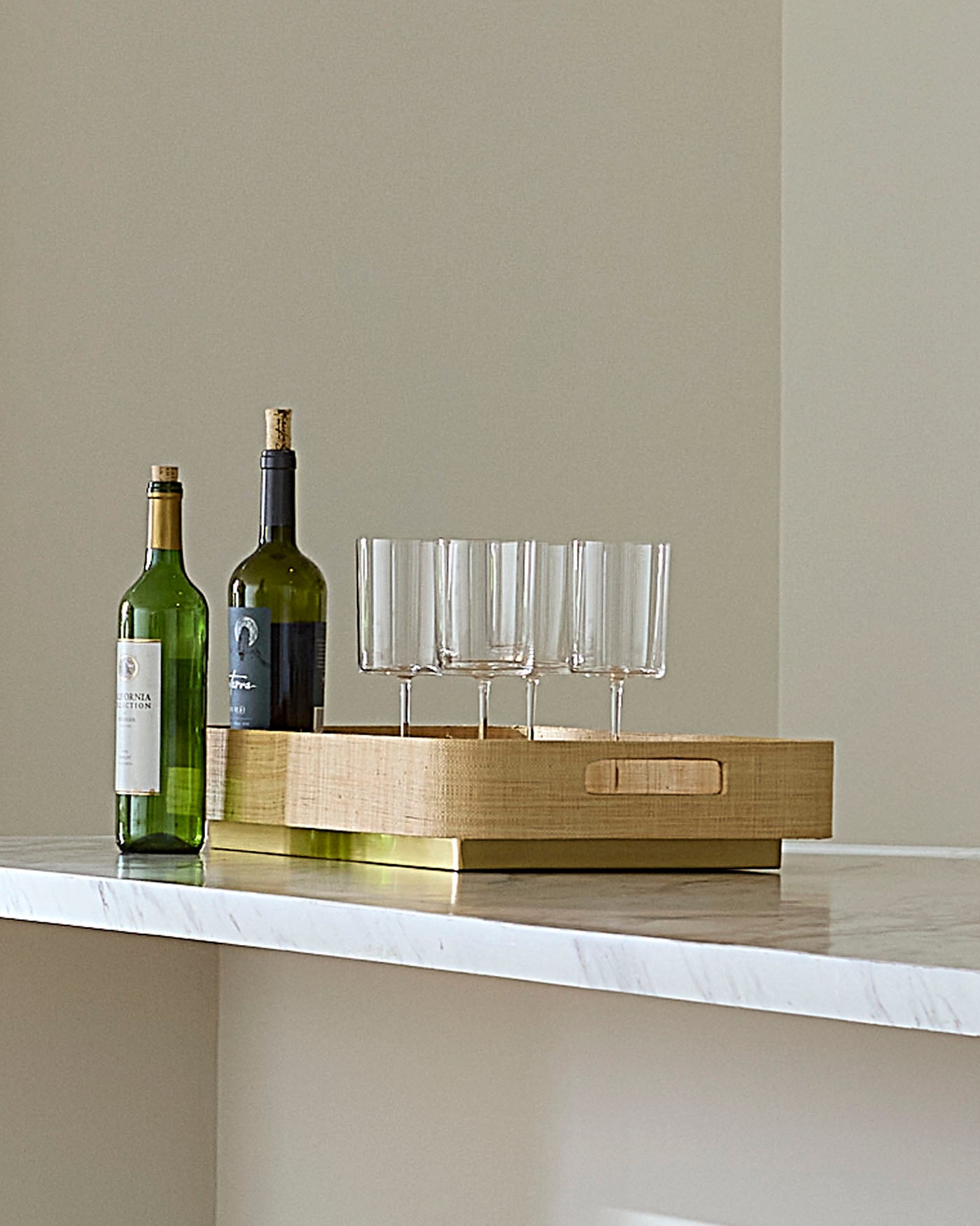 Utopia Footed Serving Tray - Elegant Decorative Tray with Handles for Dining, Breakfast in Bed, or Coffee Table Decor - Perfect for Home, Kitchen, and Party Use
