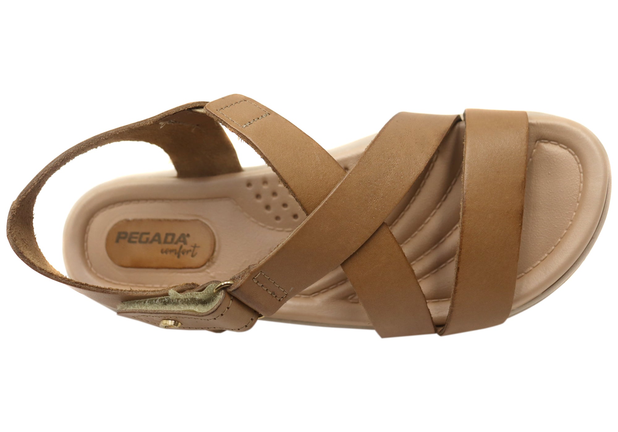 Pegada Mavada Women's Comfortable Leather Sandals - Handmade in Brazil - Perfect for Summer, Beach & Casual Outings