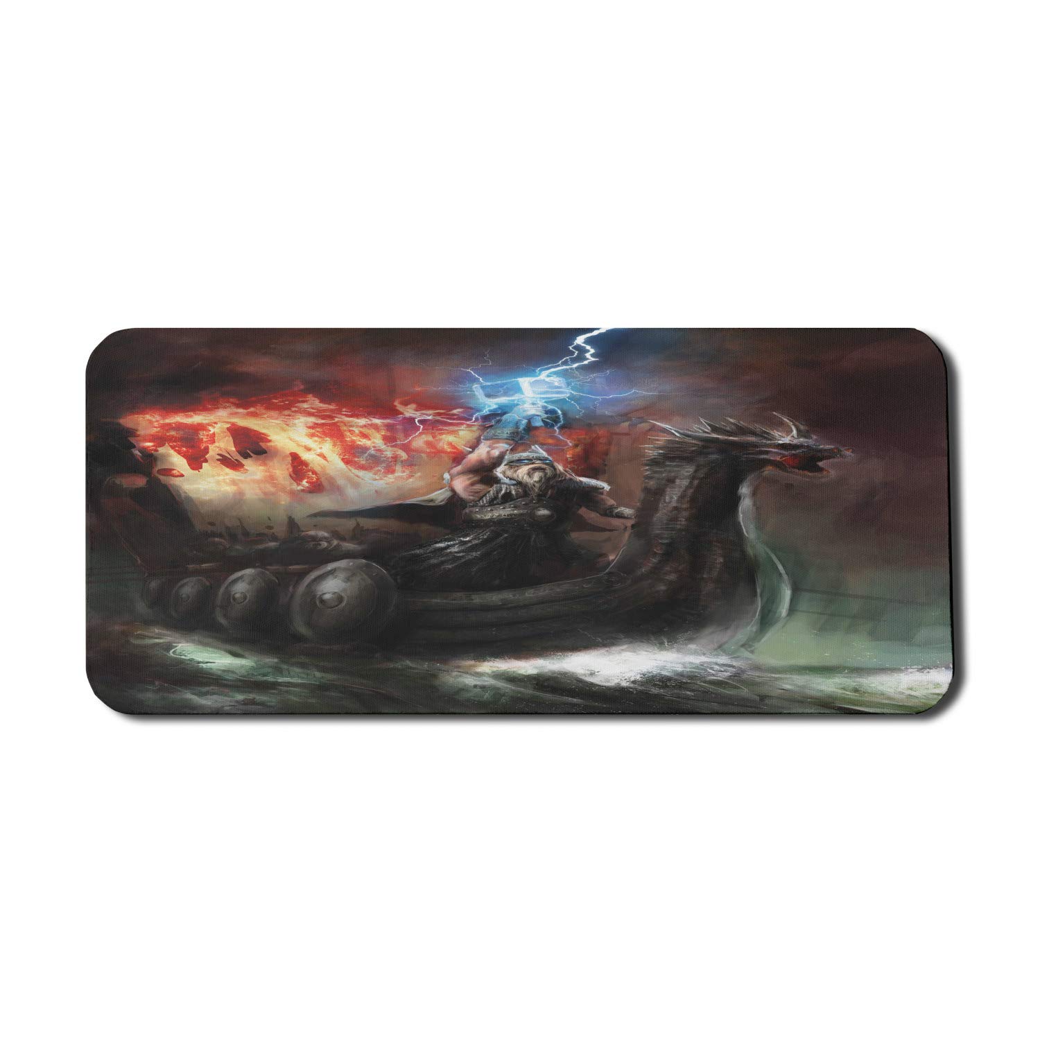 Ambesonne Dragon Gaming Mouse Pad - Extra Large 35