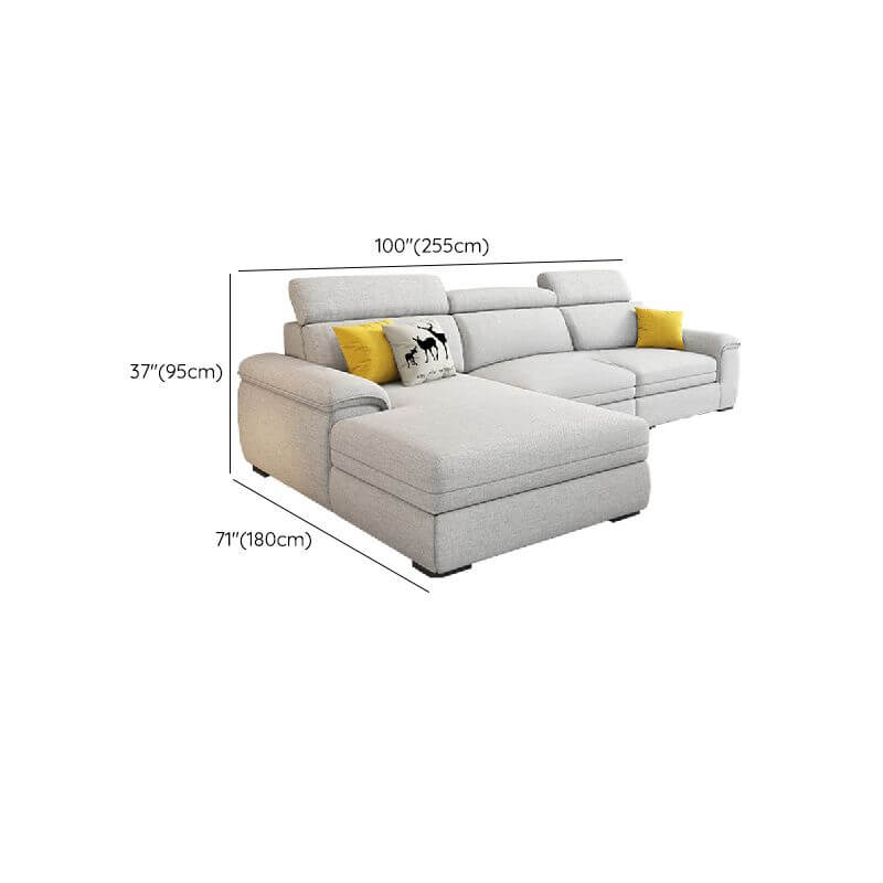 L-Shape 5-Seater Left-Hand Facing Recliner Sofa - Perfect for Living Room, Home Theater & Family Gatherings
