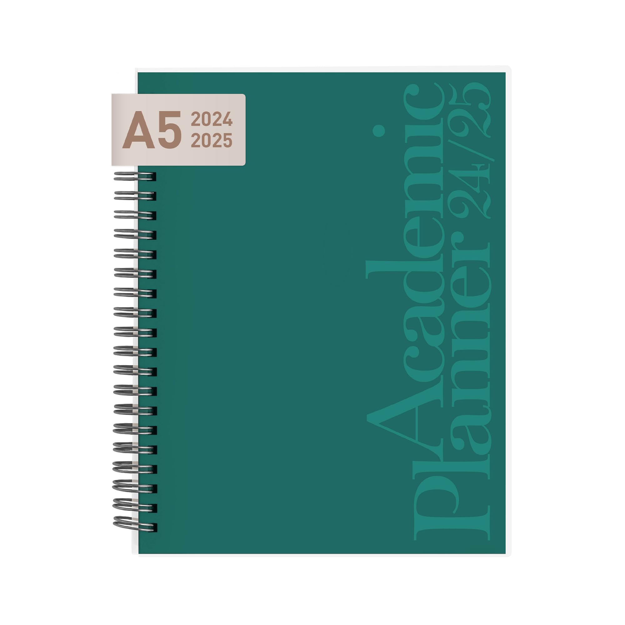 Riley's 2024-2025 Academic Planner - 18-Month Weekly & Monthly Organizer with Twin-Wire Binding, Notes Pages & Durable Cover (21x15cm, Dark Green) - Perfect for Students, Teachers & Professionals