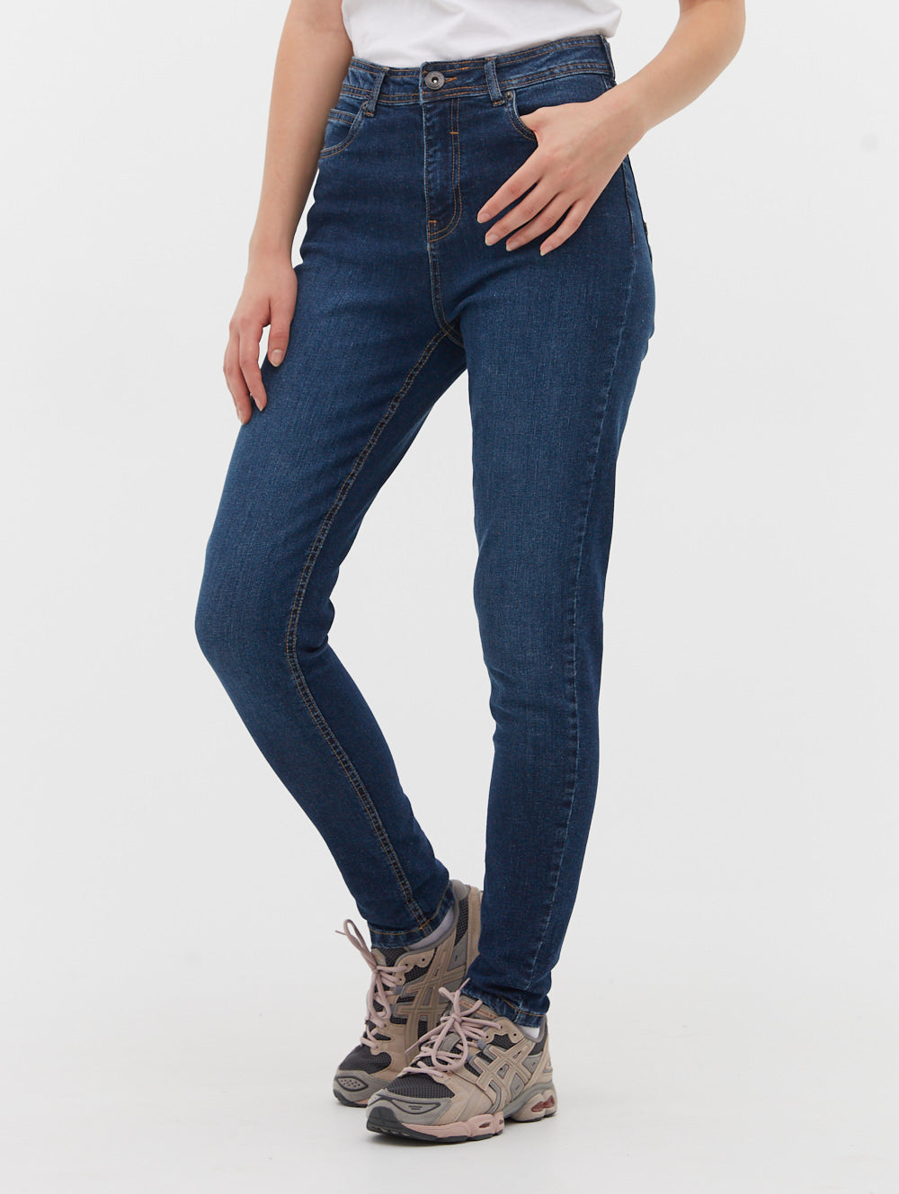 Faye High Rise Skinny Jeans for Women - Stretchy Slim Fit Denim Pants with Tummy Control | Perfect for Casual Wear, Office & Night Out