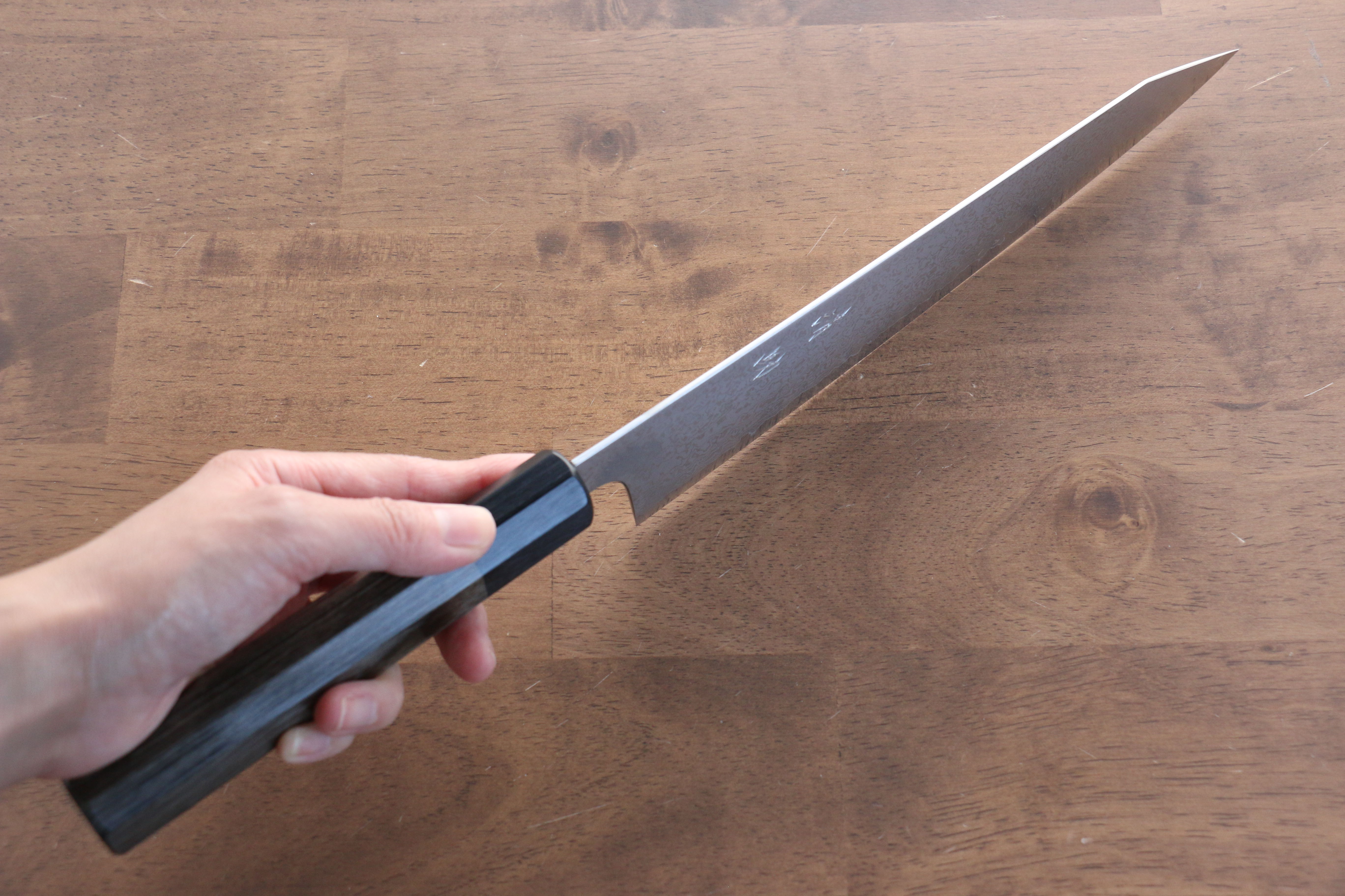 Premium Seisuke VG10 33-Layer Damascus Kiritsuke Gyuto Knife 240mm - Gray Pakka Wood Handle - Japanese Chef Knife for Slicing, Dicing & Precision Cooking