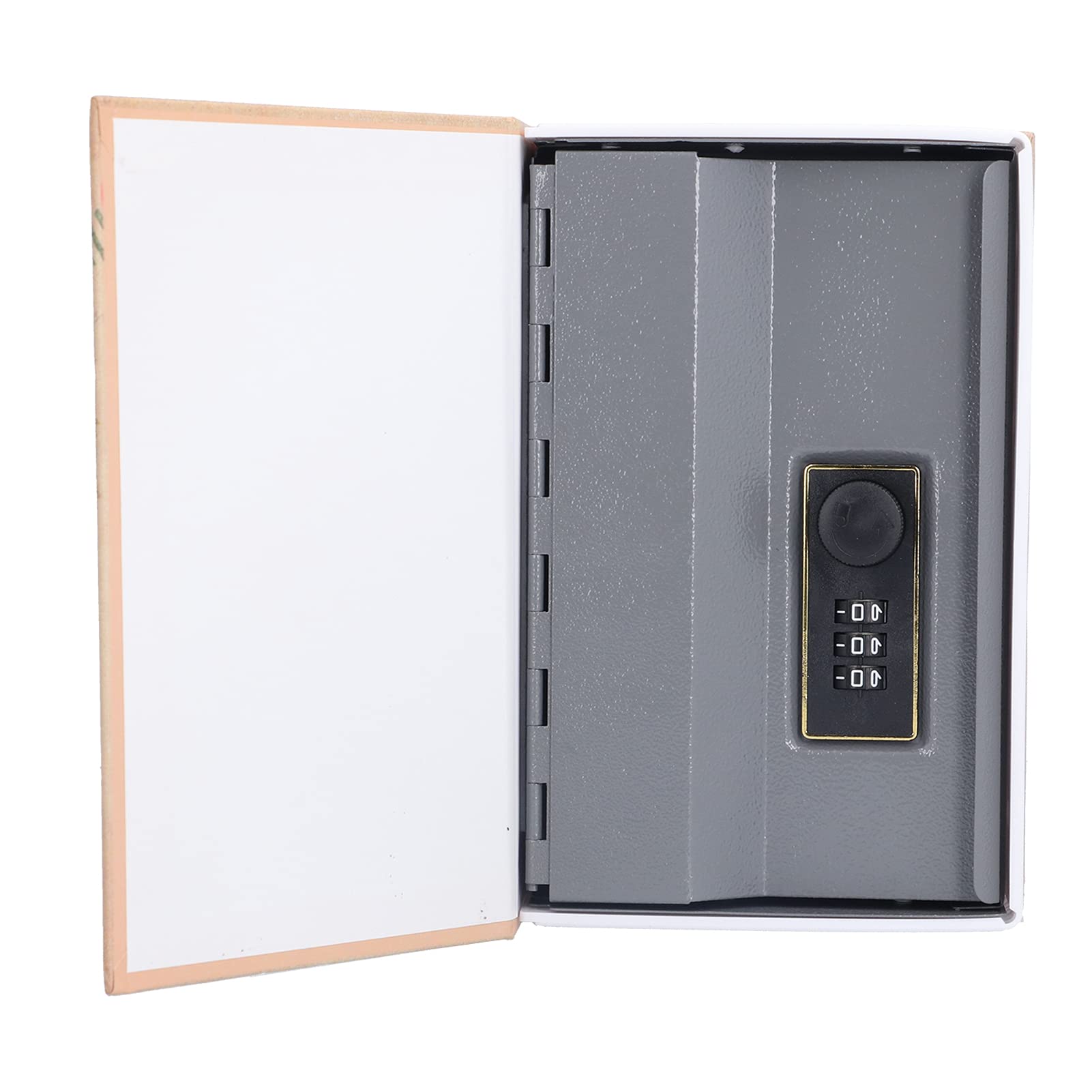 Mini Book Shaped Money Box with Stainless Steel Liner - Compact Safe Storage for Cash, Jewelry & Valuables - Perfect for Home, Dormitory, Office & Travel Security