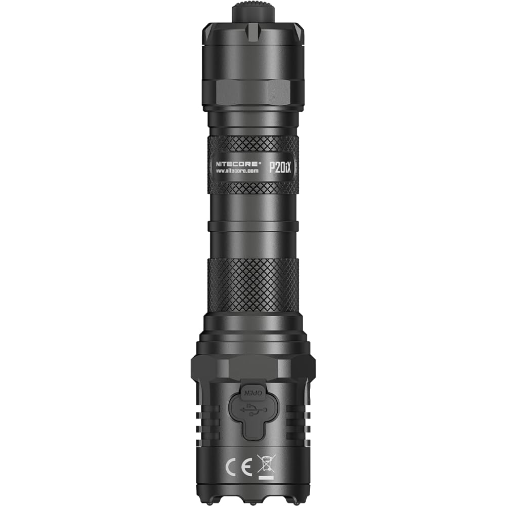 Nitecore P20iX 4000 Lumen Tactical Flashlight - USB-C Rechargeable Super Bright LED Flashlight with LumenTac Organizer | Perfect for Camping, Hiking, Emergency & Outdoor Adventures