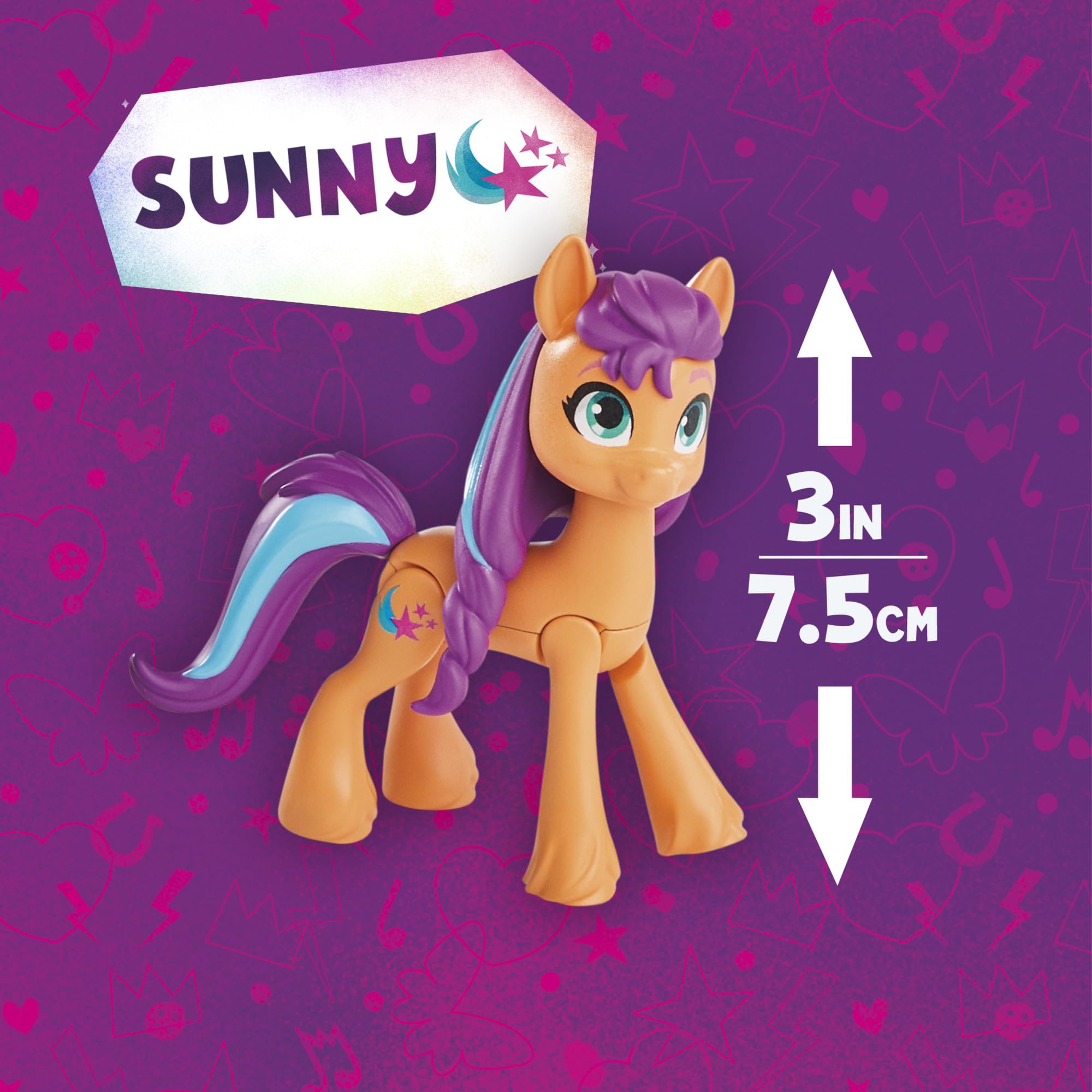 My Little Pony Transforming Doll Playset - 25-Inch Sunny's Interactive Toy with Reveal Feature for Kids Ages 5+ | Perfect for Birthday Gifts & Pretend Play (Amazon Exclusive)