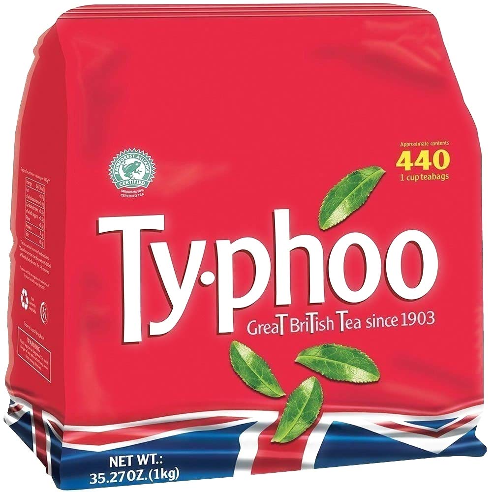 TYPHOO Cup Tea Bags PK440 A07006 - Premium Black Tea for Office, Home & Travel - 40 Tea Bags for Quick Brewing