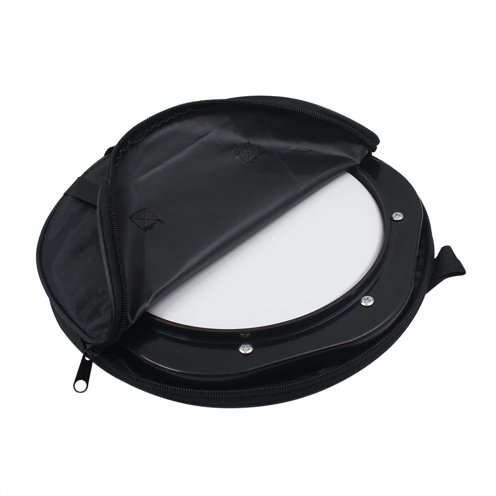 10-Inch Drum Practice Pad with Drumsticks - Portable Drum Training Pad with Carrying Bag - Perfect for Home, Studio & Travel Drum Practice